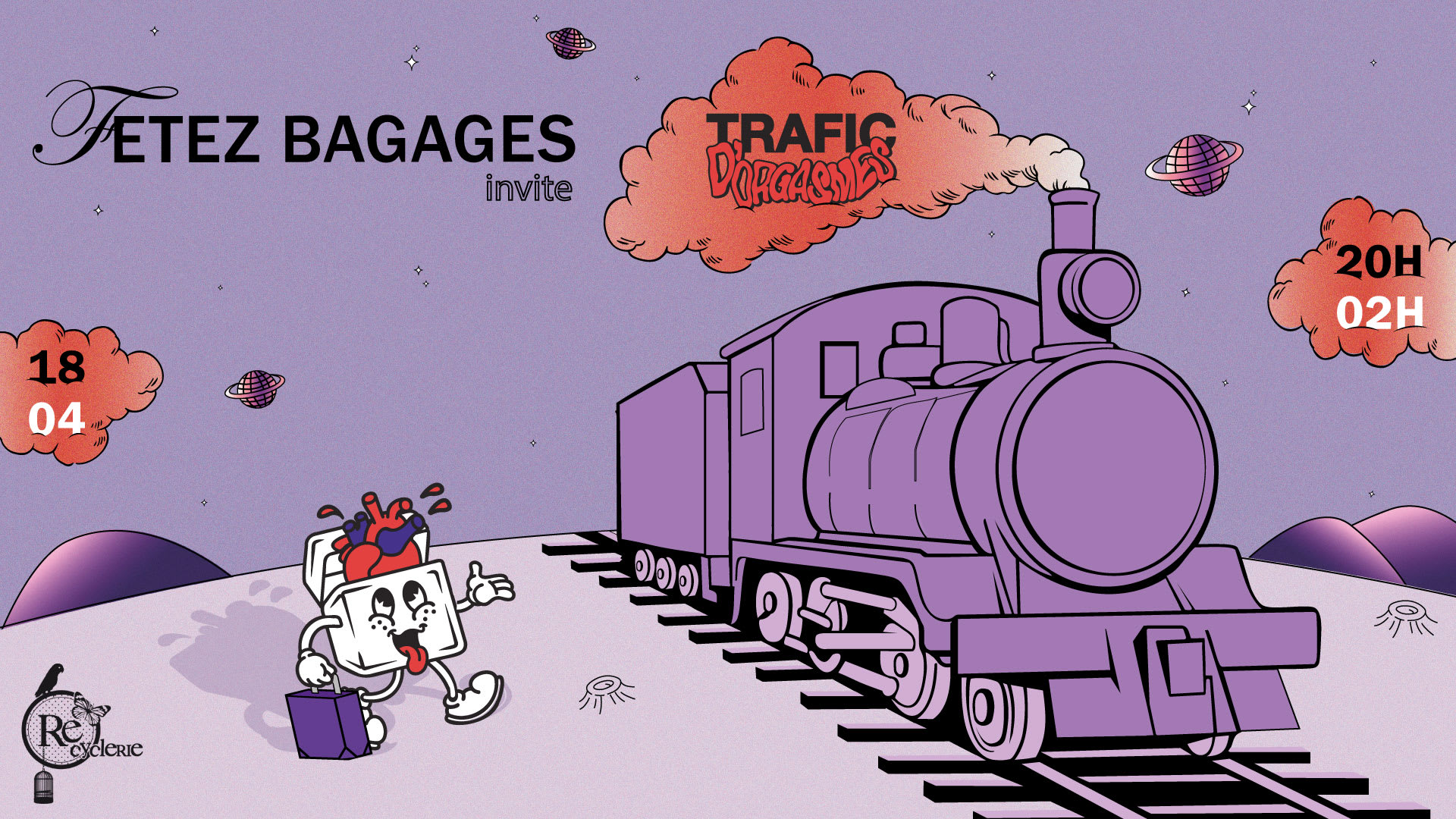 Trafic D'orgasmes X La Recyclerie - Fetez Bagages! Cover