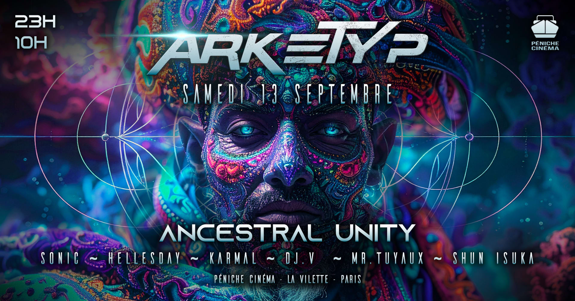 Arketyp X Péniche: Psytrance Ancestral Unity + After 10h Cover