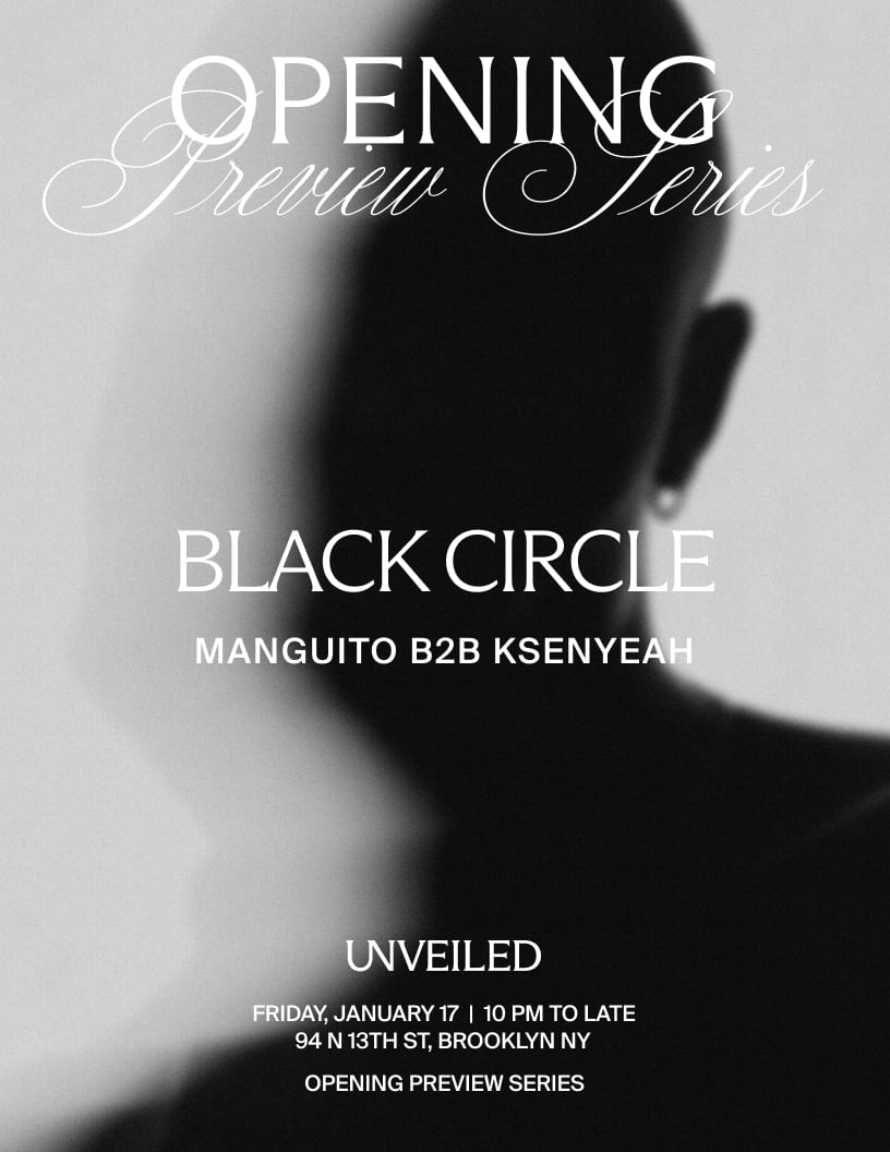 Unveiled Presents Black Circle Cover