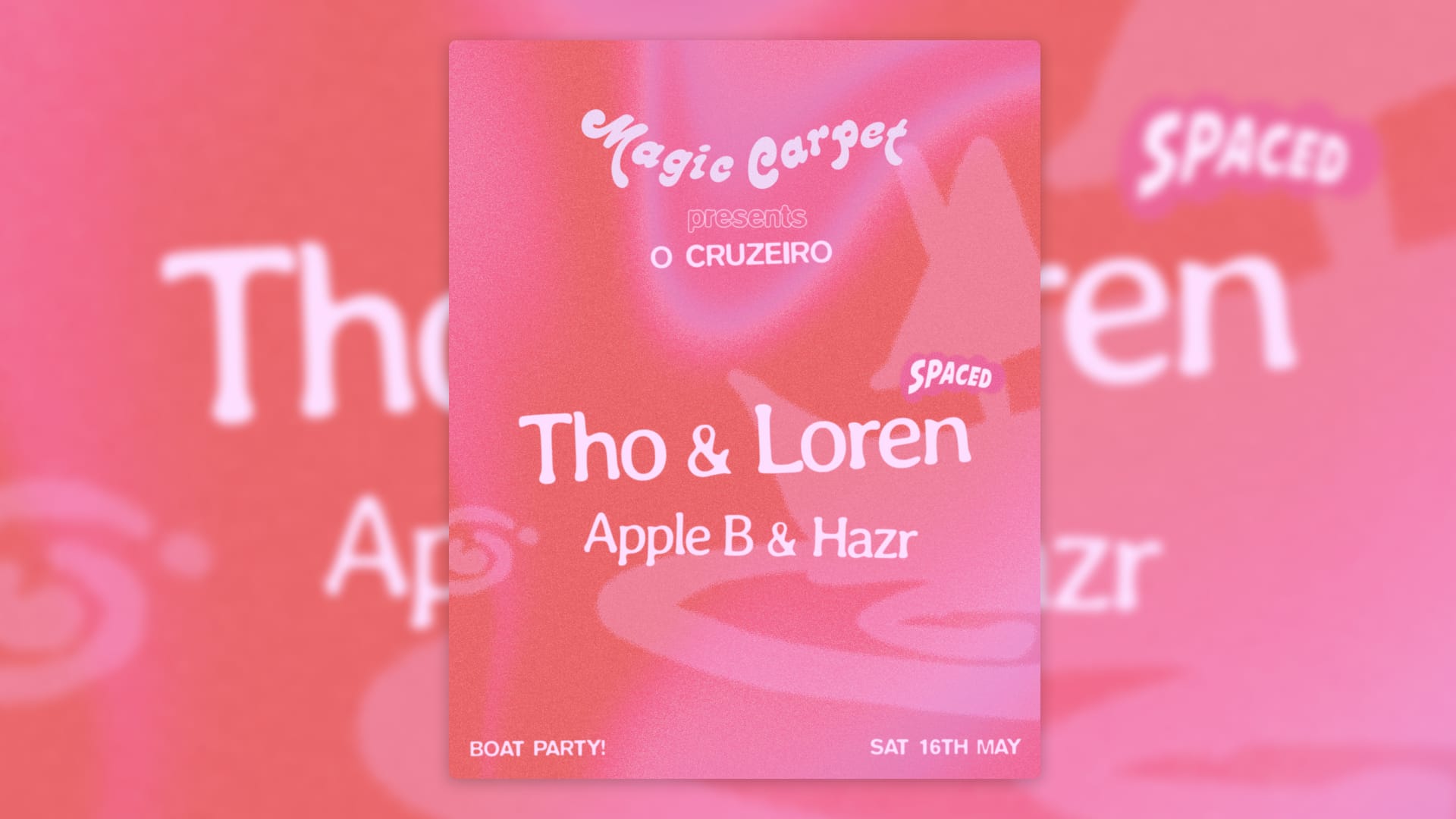 [Boat Party!] Magic Carpet Invites Spaced: O Cruzeiro 2026 Cover
