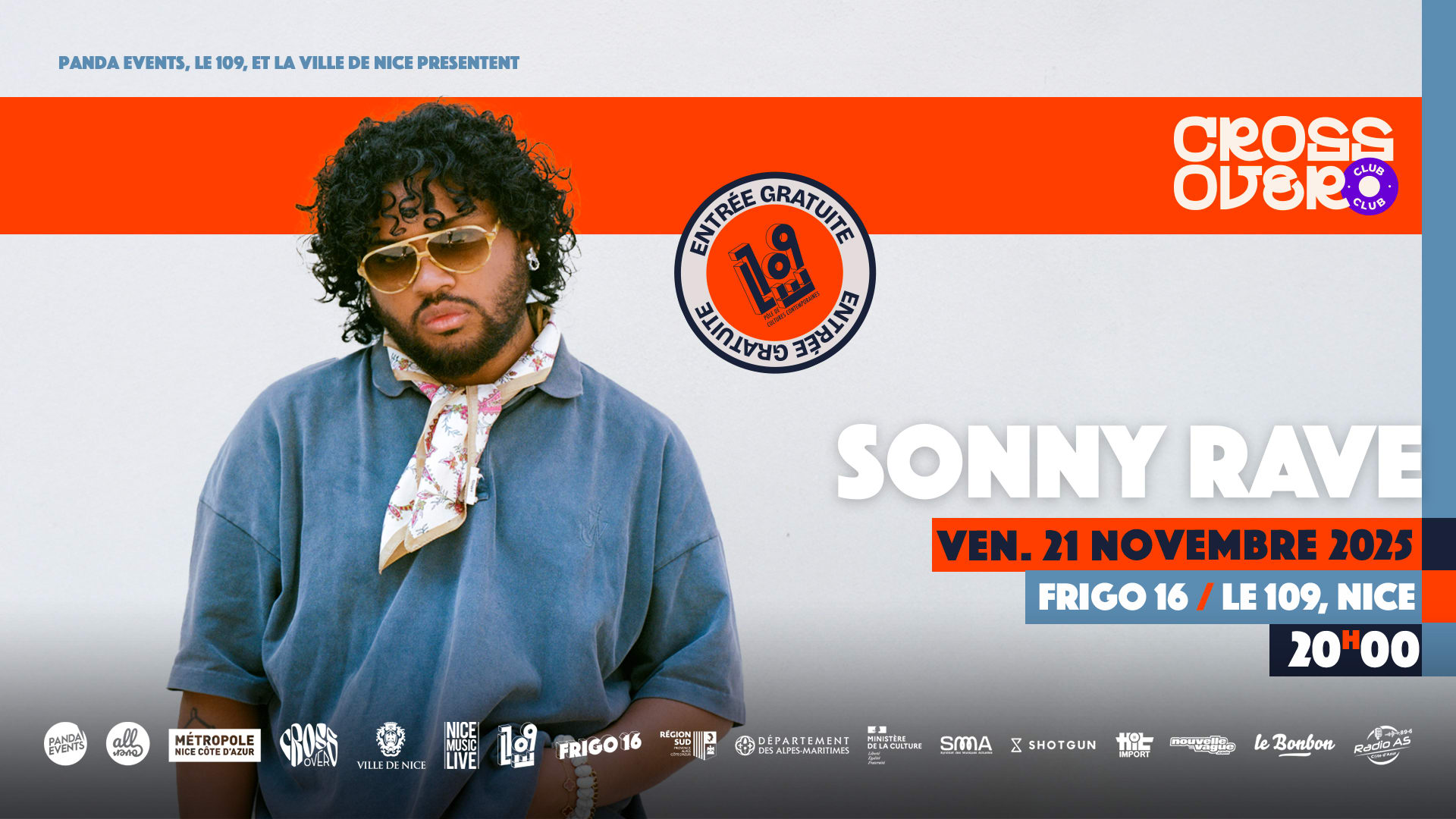 Sonny Rave - Ven. 21 Novembre 2025 @ Frigo 16 Cover