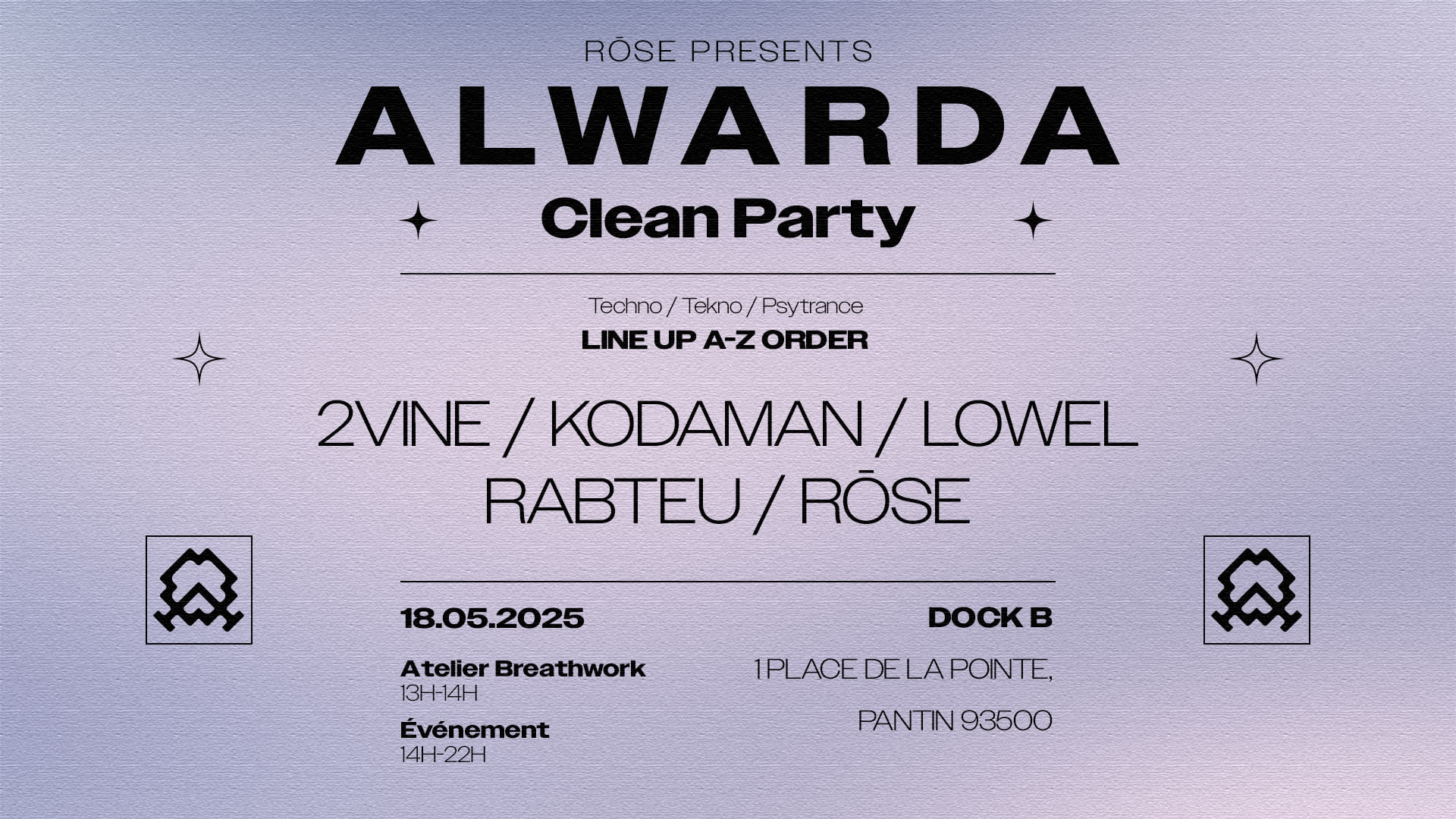 Alwarda Clean Party #1 - Kodaman, Rabteu, 2vine, Rose, Lowel Cover