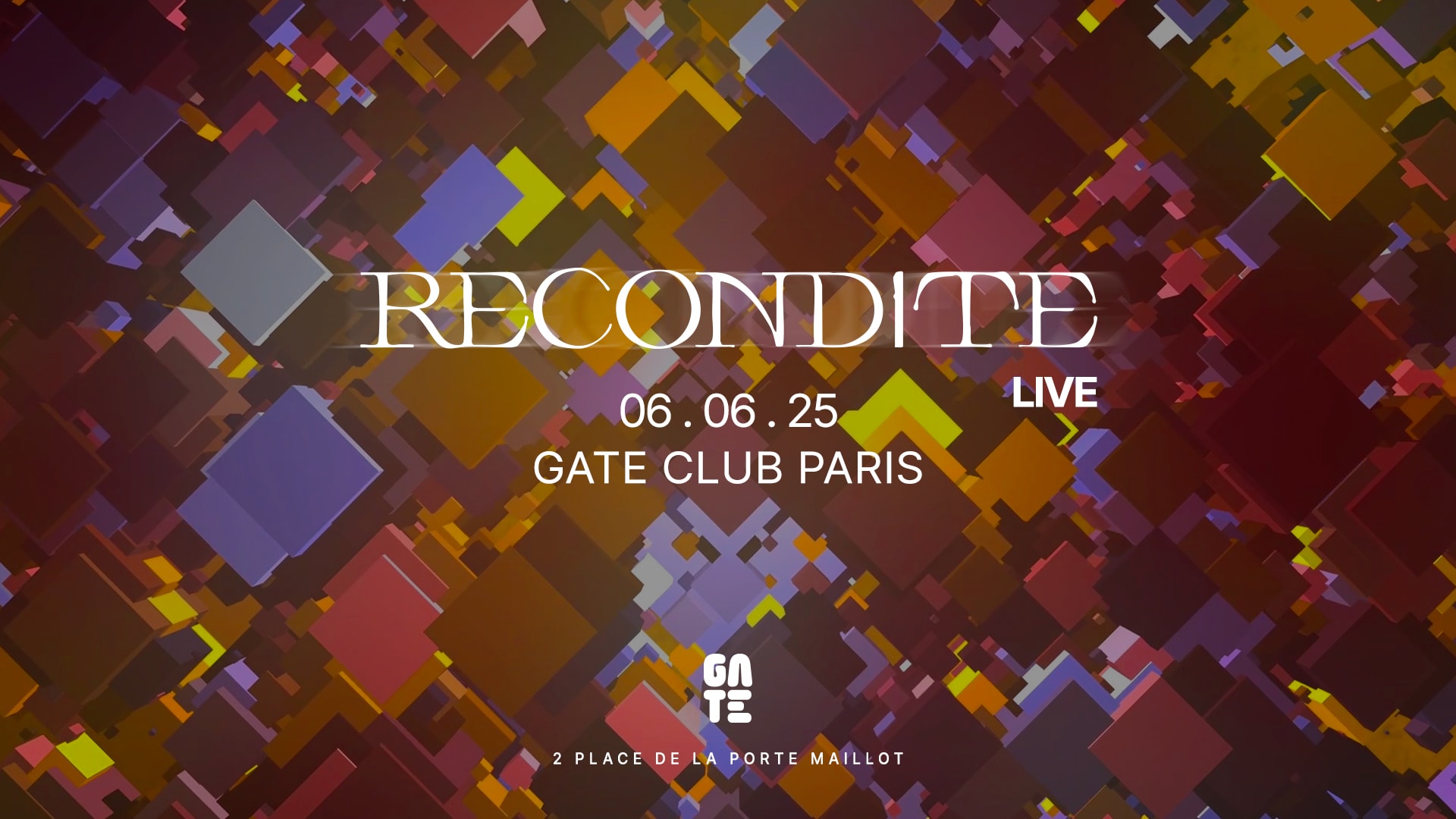 Recondite Live At Gate Club Paris Cover