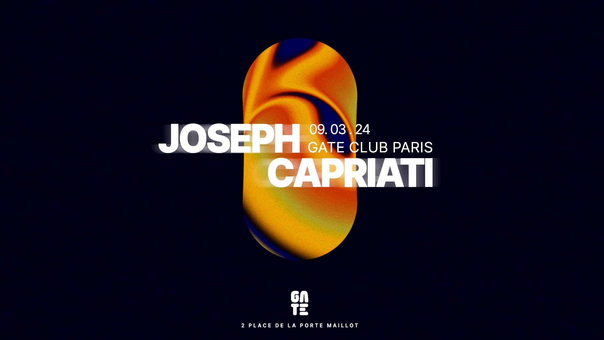 Joseph Capriati @ Gate Club Paris Cover