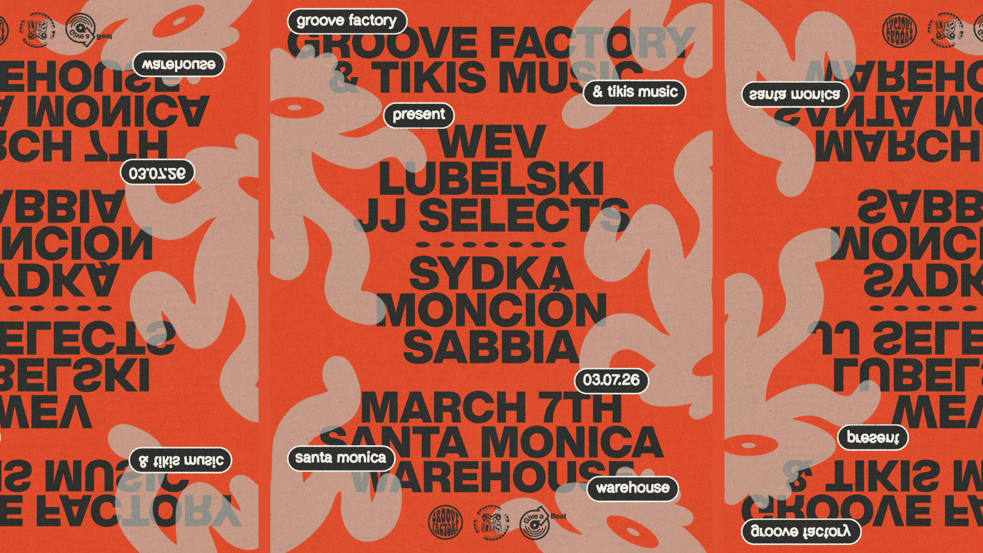 Groove Factory X Tikis Music @ Santa Monica Warehouse Cover