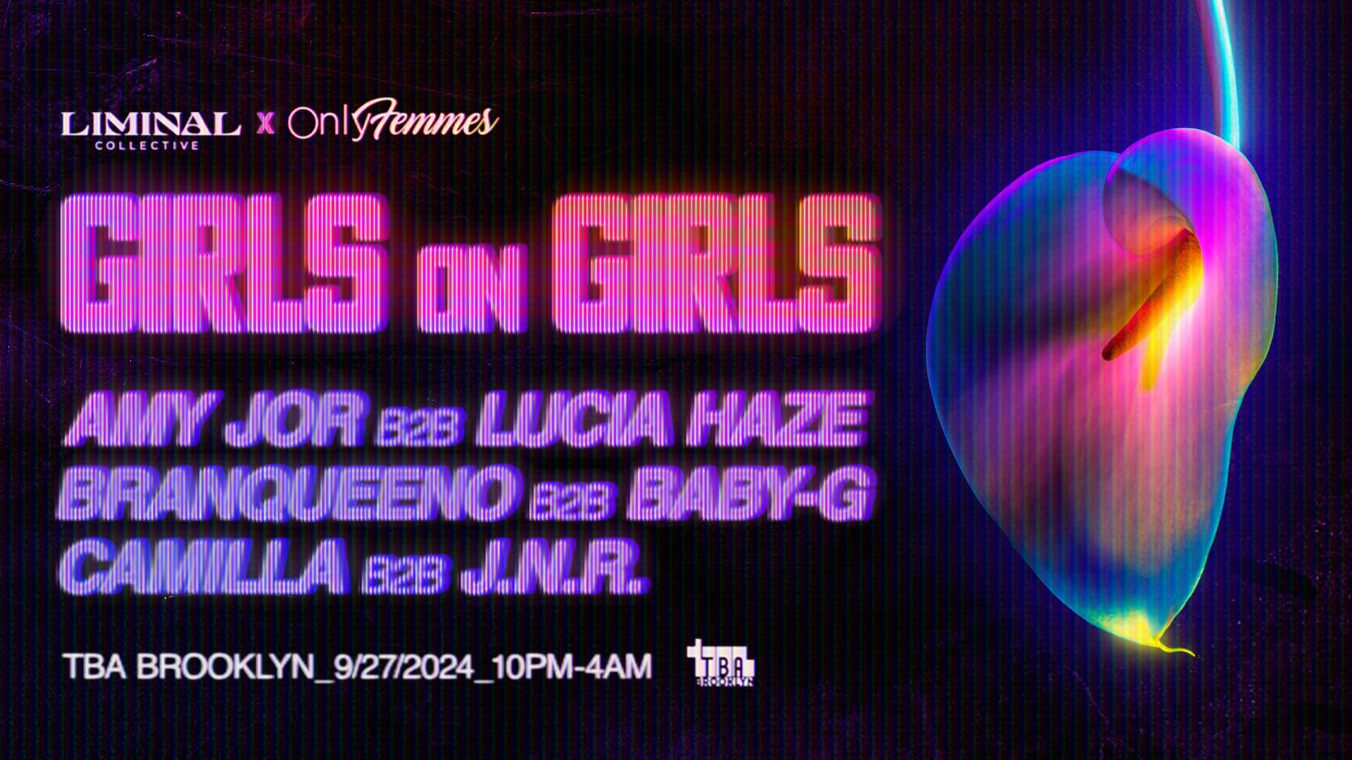 Girls On Girls W/ Amy Jor, Camilla, Branqueeno, Baby-G +++ Cover