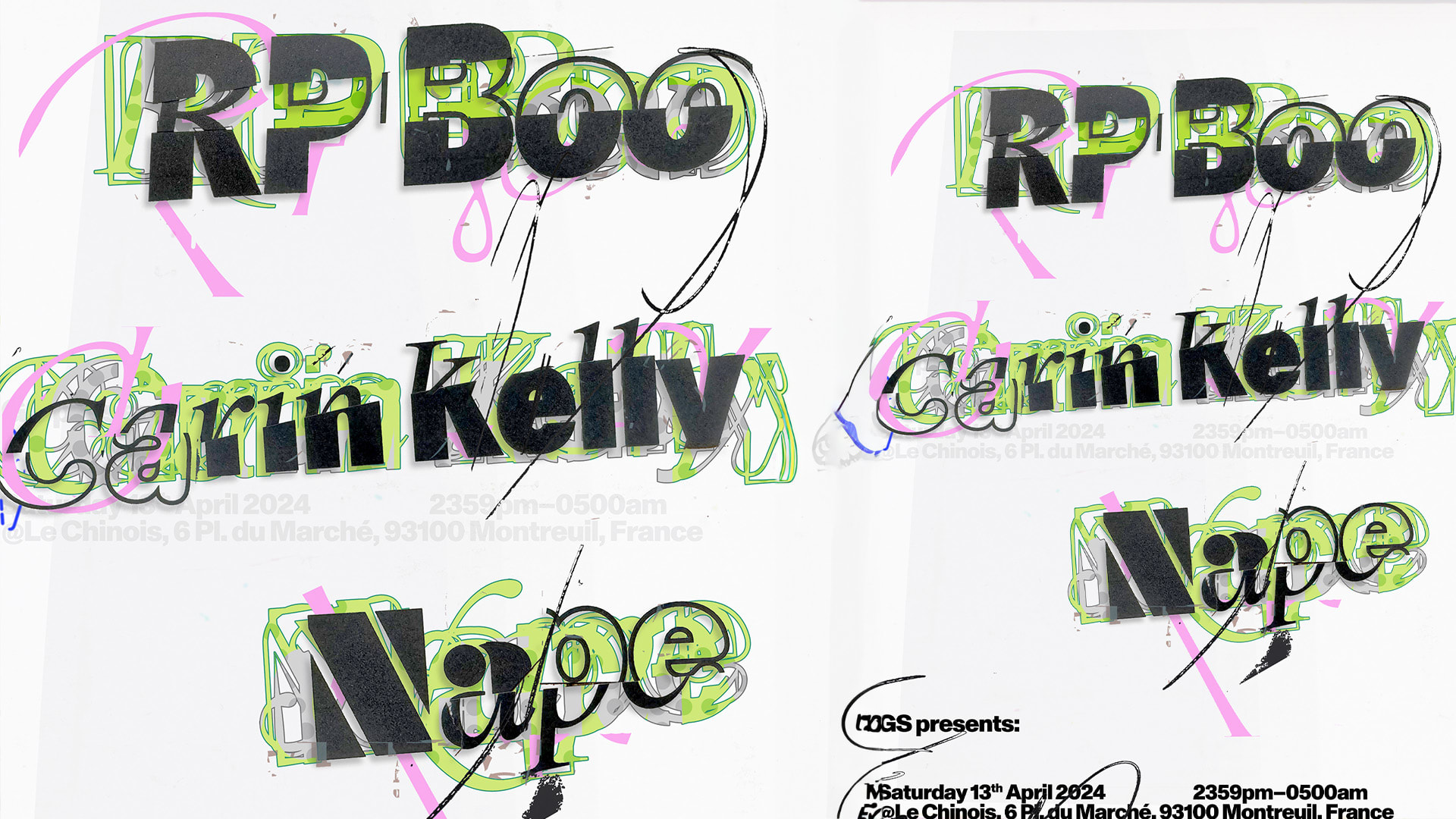 Gs Presents: Rp Boo, Carin Kelly, Nape Cover
