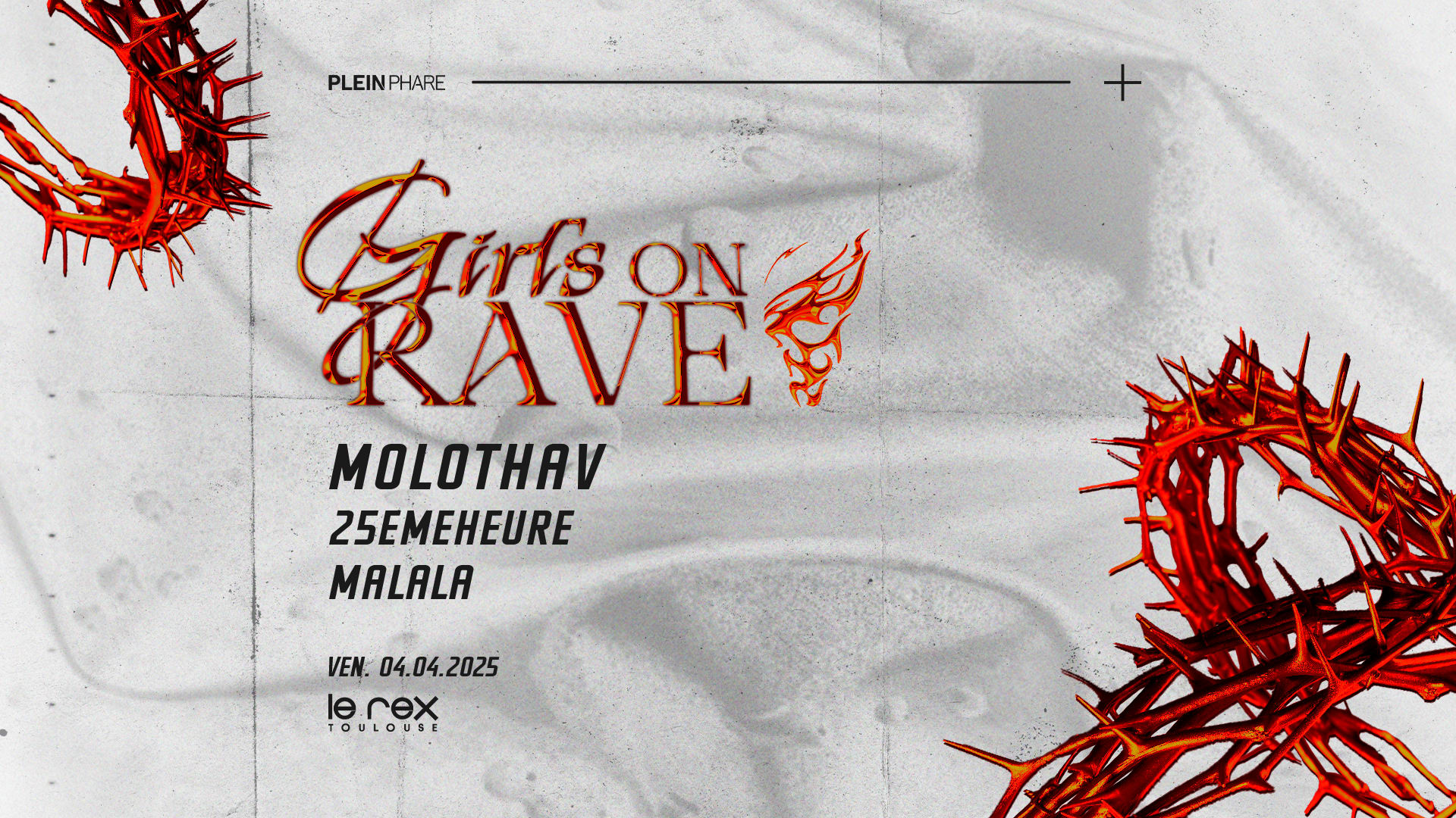Girls On Rave W/ Molothav, 25emeheure & Malala Cover