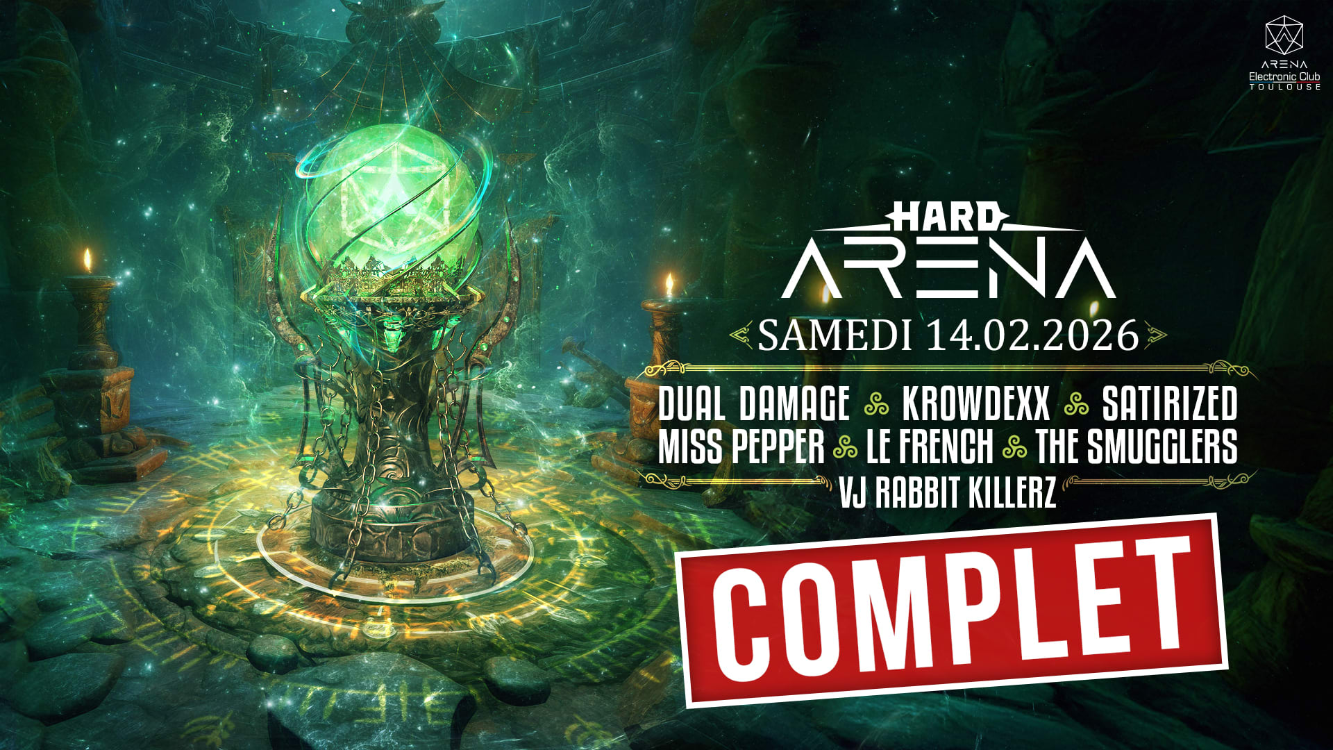 Complet /Hard Arena W/ Dual Damage, Krowdexx, Satirized... Cover