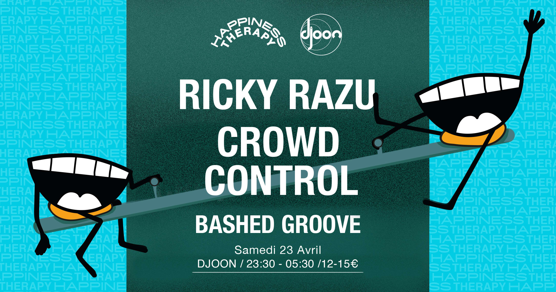 Happiness Therapy : Ricky Razu — Crowd Control — Bashed Groove Cover