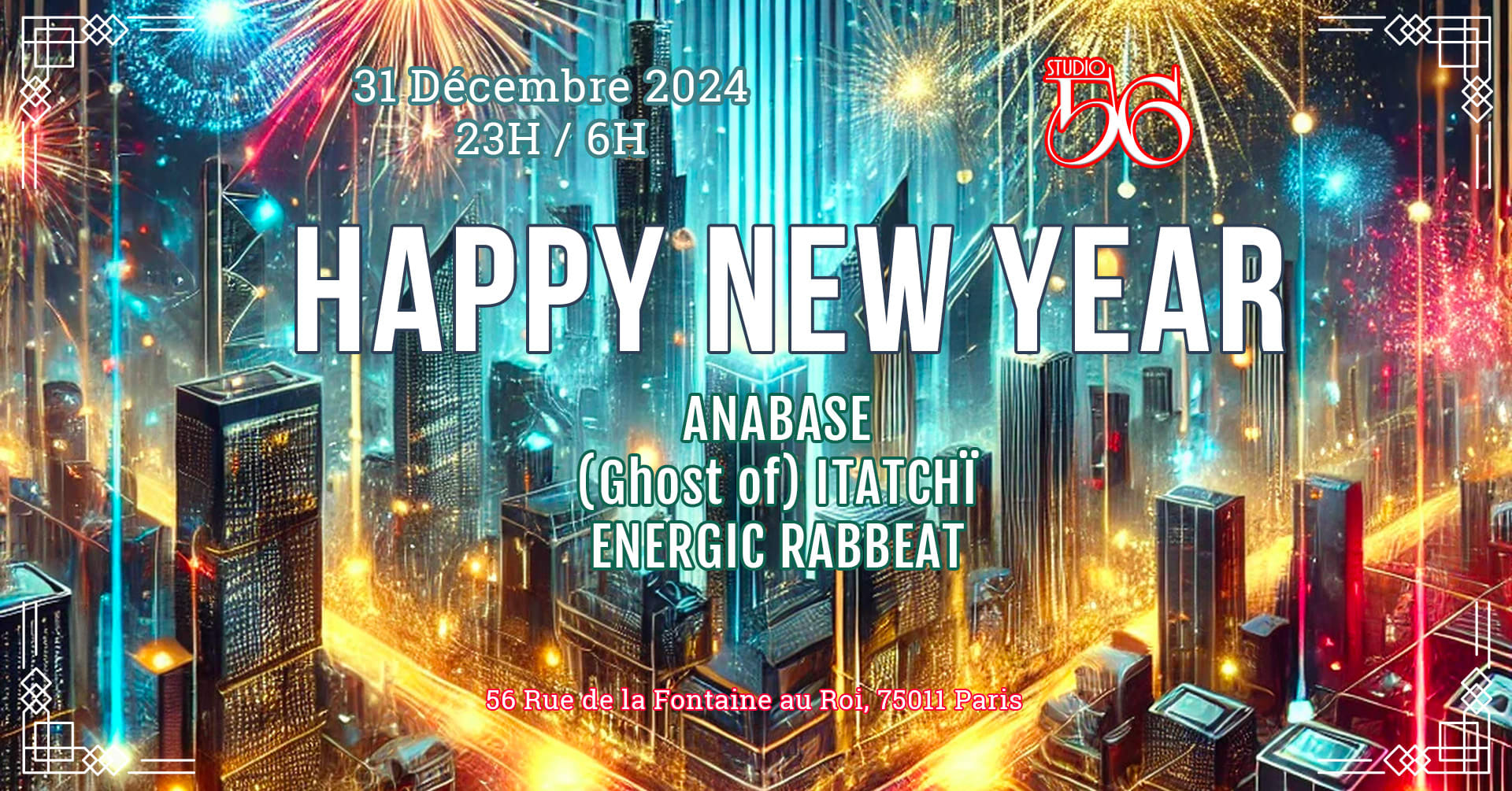 Happy New Year Invite Anabase, Itatchï & Energic Rabbeat Cover