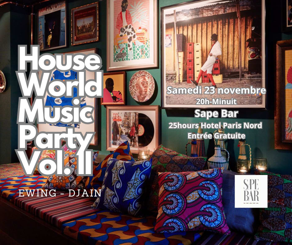 House World Music Party Vol. II X Sape Bar Cover