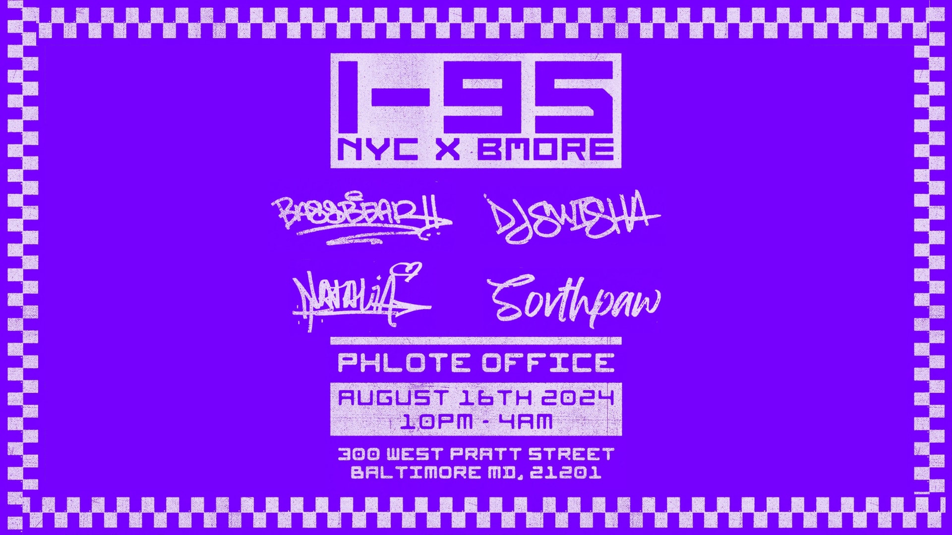 I-95 W/ Bassbear!!, Dj Swisha, Natalia & Sovthpaw Cover