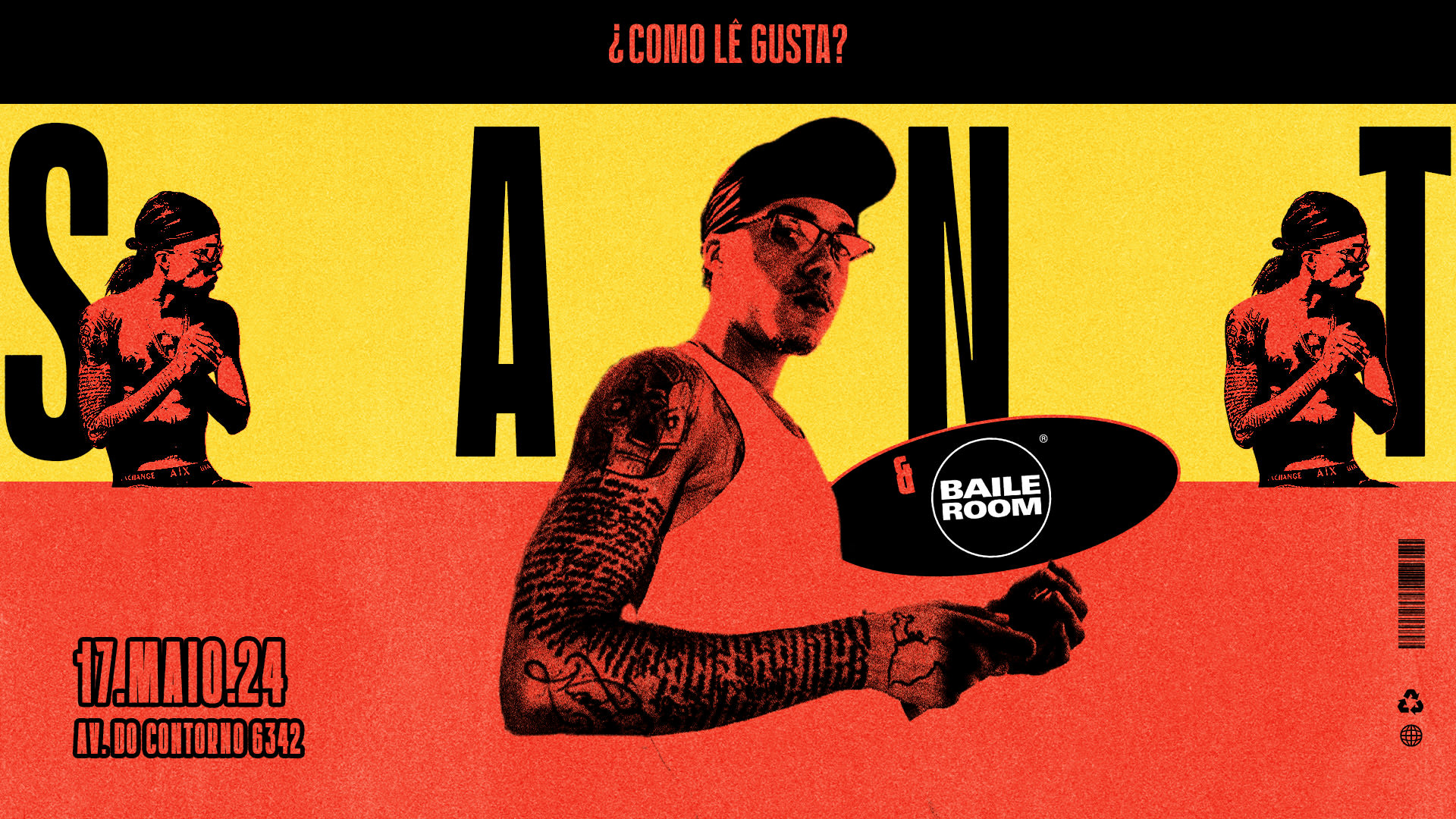¿Como Le Gusta? Apresenta Sant (Rj) + Baile Room Cover