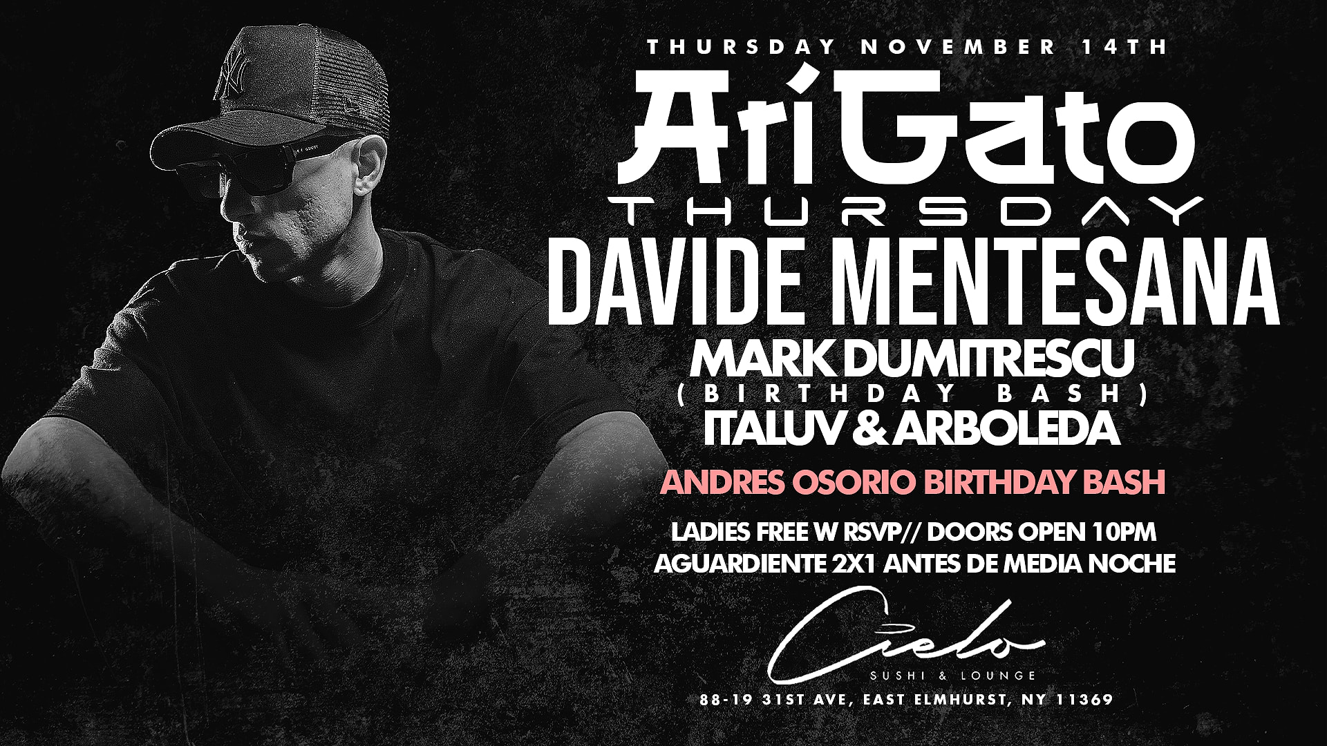 Arigato Thursdays W/Davide Mentesana , Mark Dumitrescu Cover