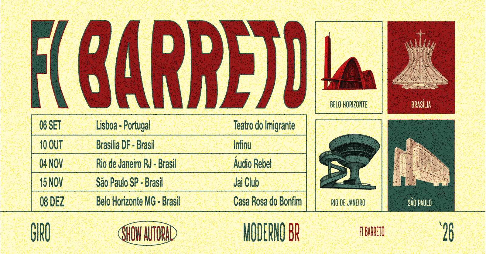 Fi Barreto | Moderno-Brasileiro 08/12 Cover