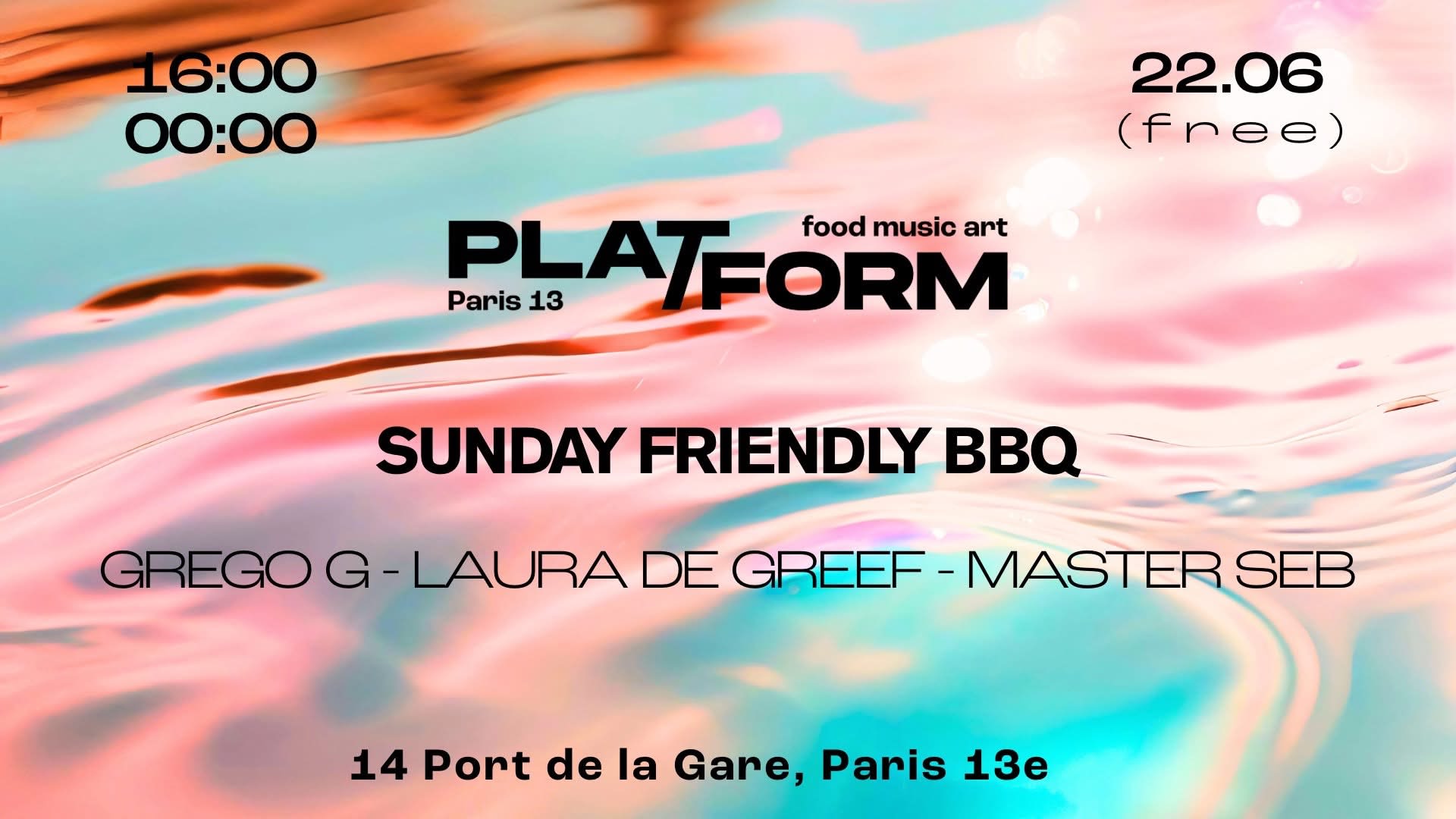 Sunday Friendly Bbq • Grego G X Laura De Greef X Master Seb Cover