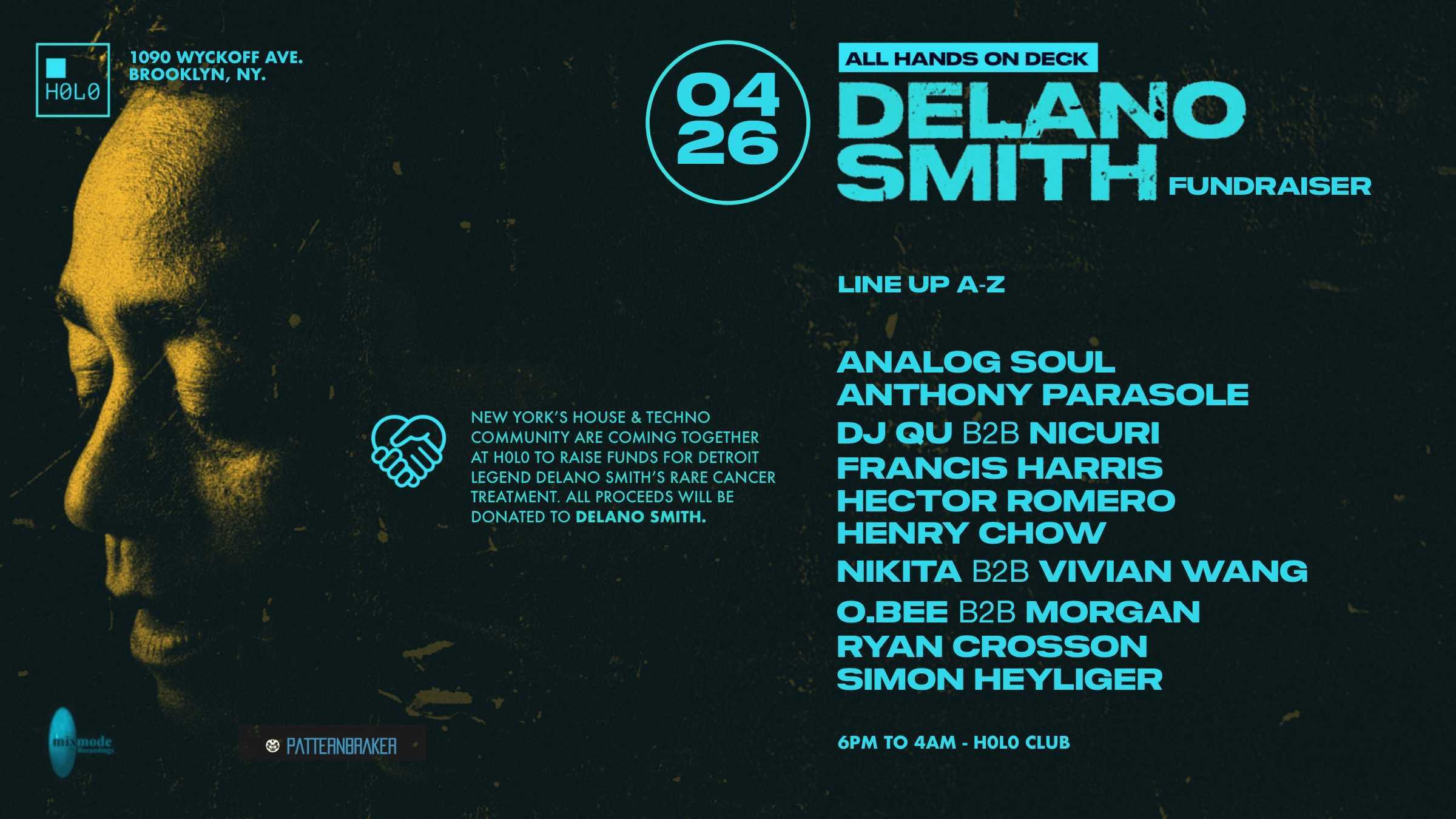 All Hands On Deck: Fundraiser For Delano Smith Cover