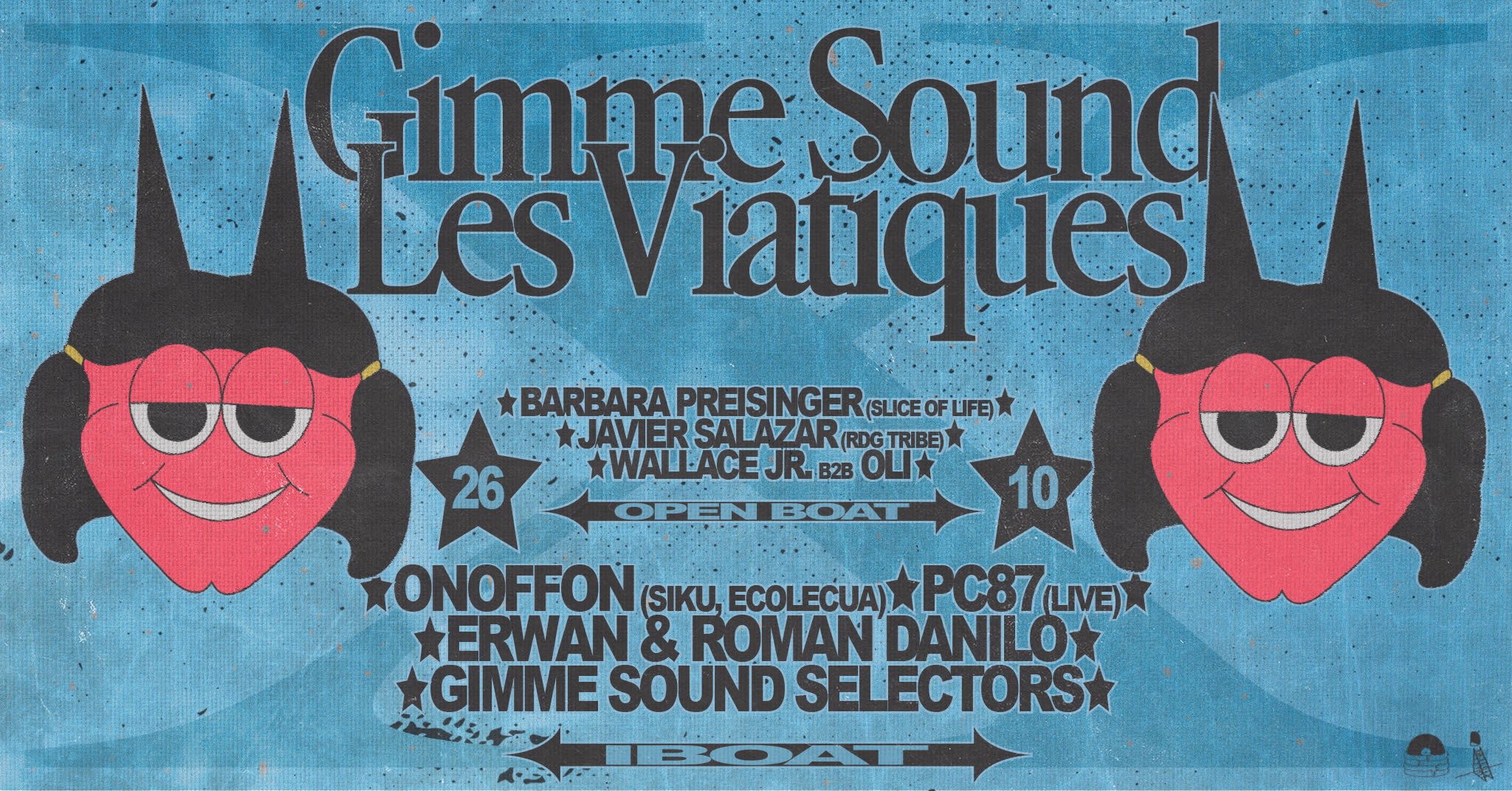 Les Viatiques X Gimme Sound • Open Boat & Club Cover