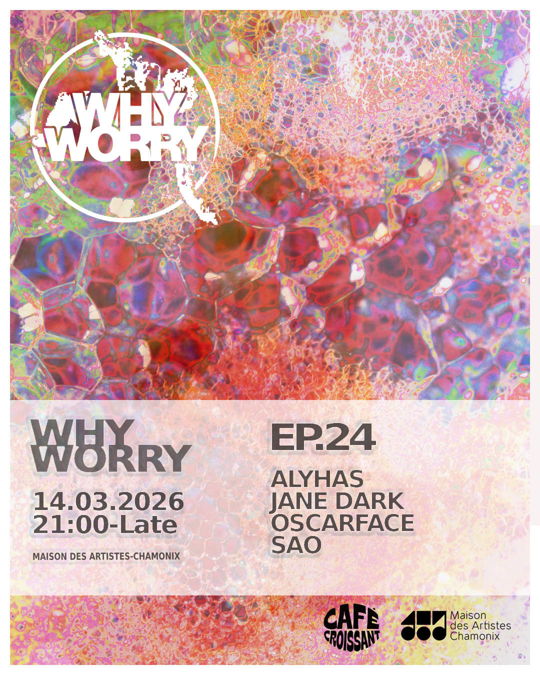 Why Worry Invites Café Croissant Cover