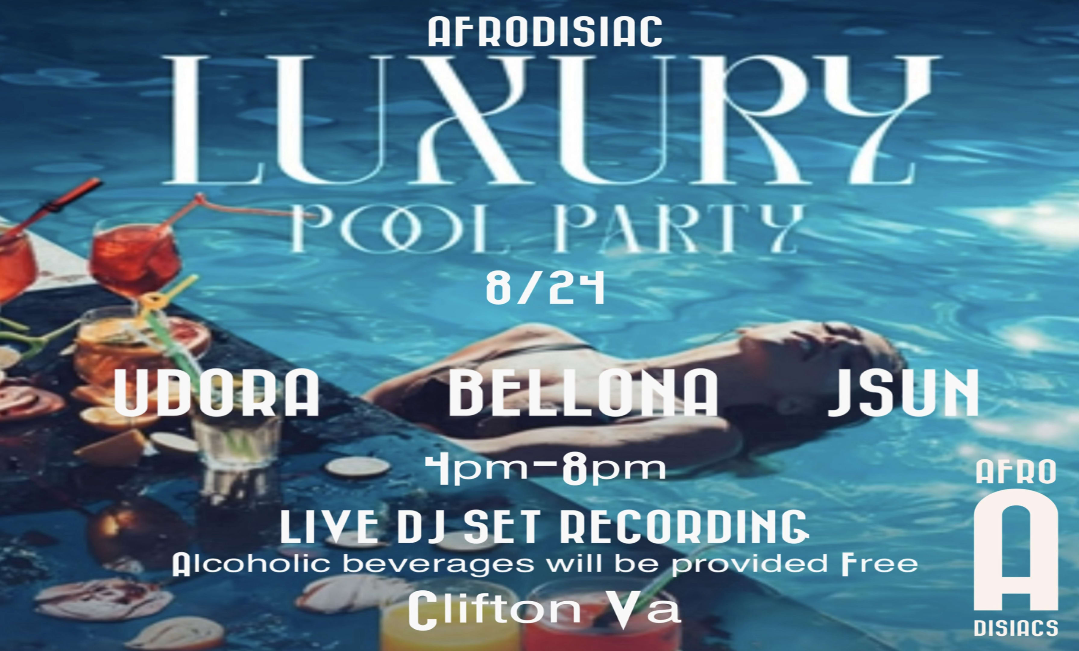 Afrodisiac Dj Recording Pool Party Cover
