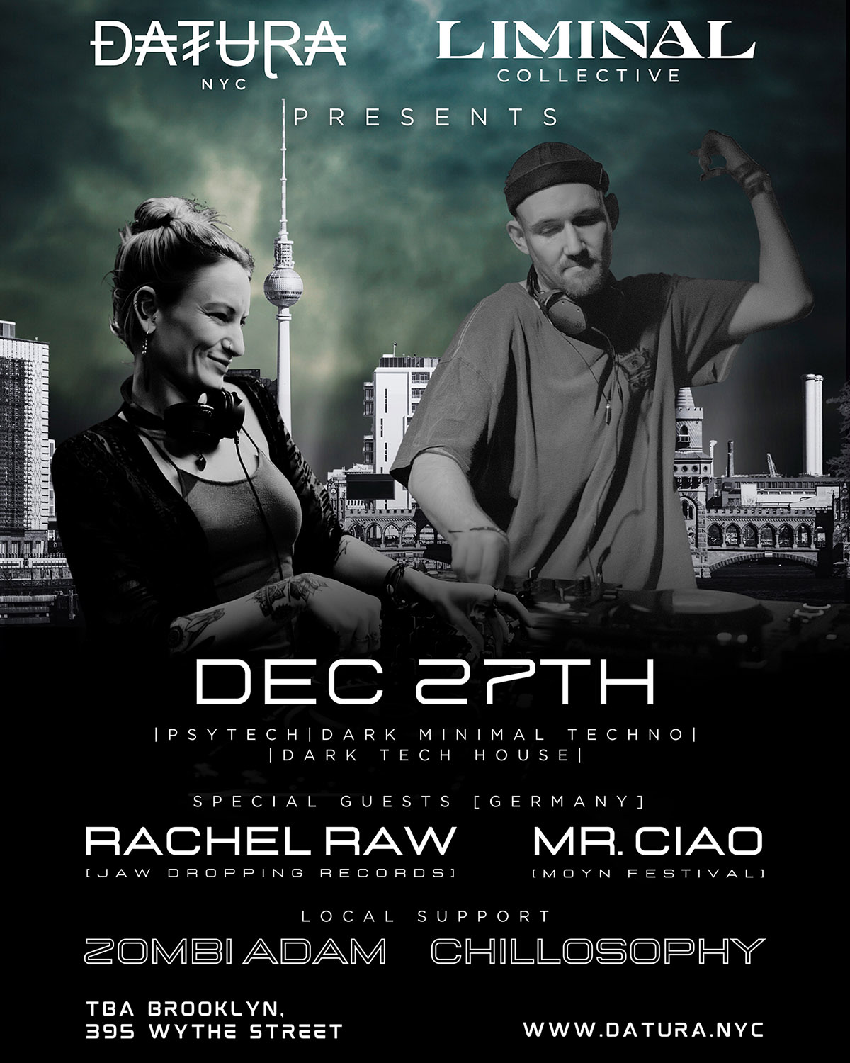 Datura X Liminal: Rachel Raw,Mr. Ciao,Zombi Adam,Chillosophy Cover