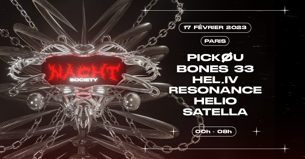 Nacht Society W/ Bones 33, Pickøu, Hel.IV, Resonance & Helio Cover