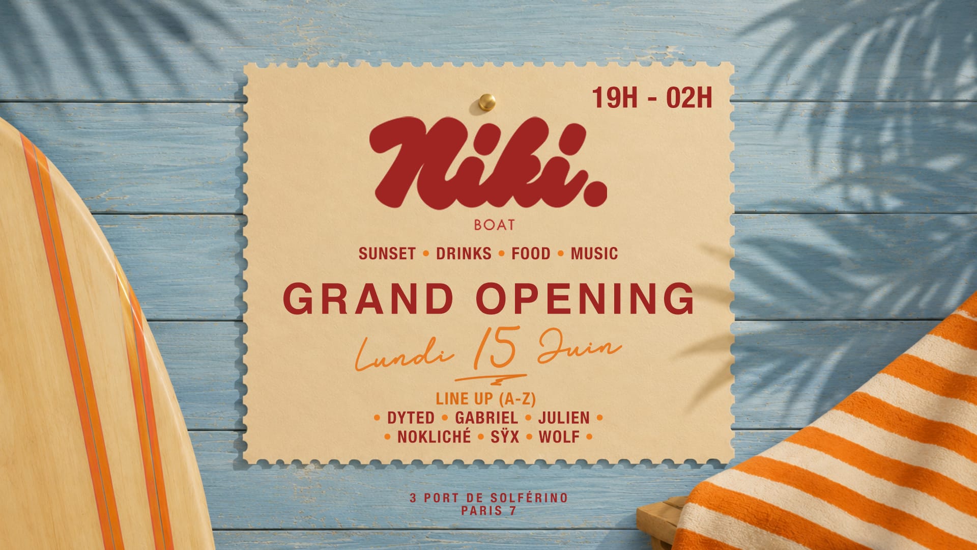 Grand Opening Niki Boat Cover
