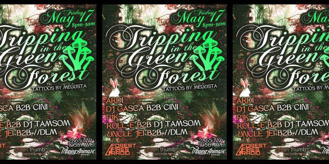 Tripping In The Green Forest Cover