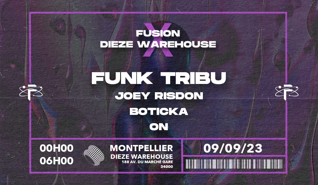 Fusion Montpellier - Funk Tribu - Joey Risdon - Boticka-On Cover