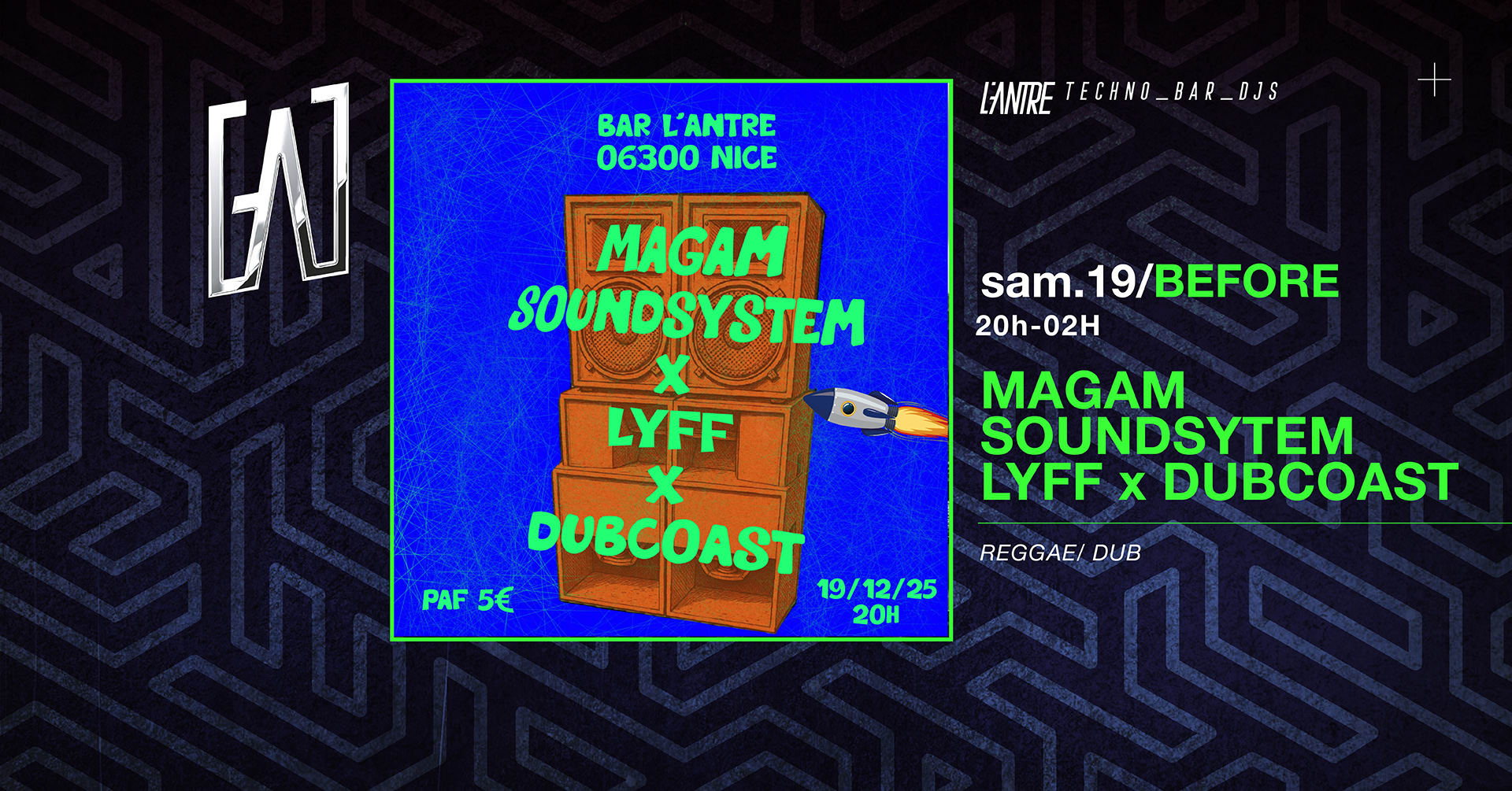 Magam Soundsystem × Lyff × Dubcoast — Reggae / Dub Cover