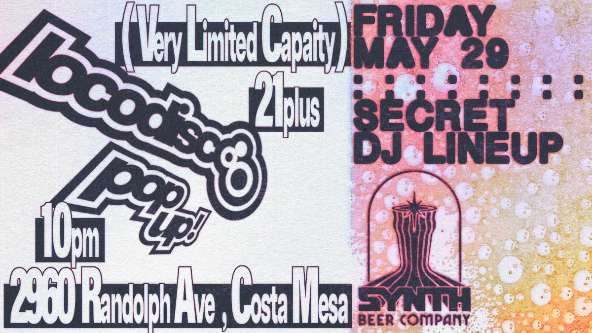 Loco Disco Pop Up @ Synth Beer Co. Cover