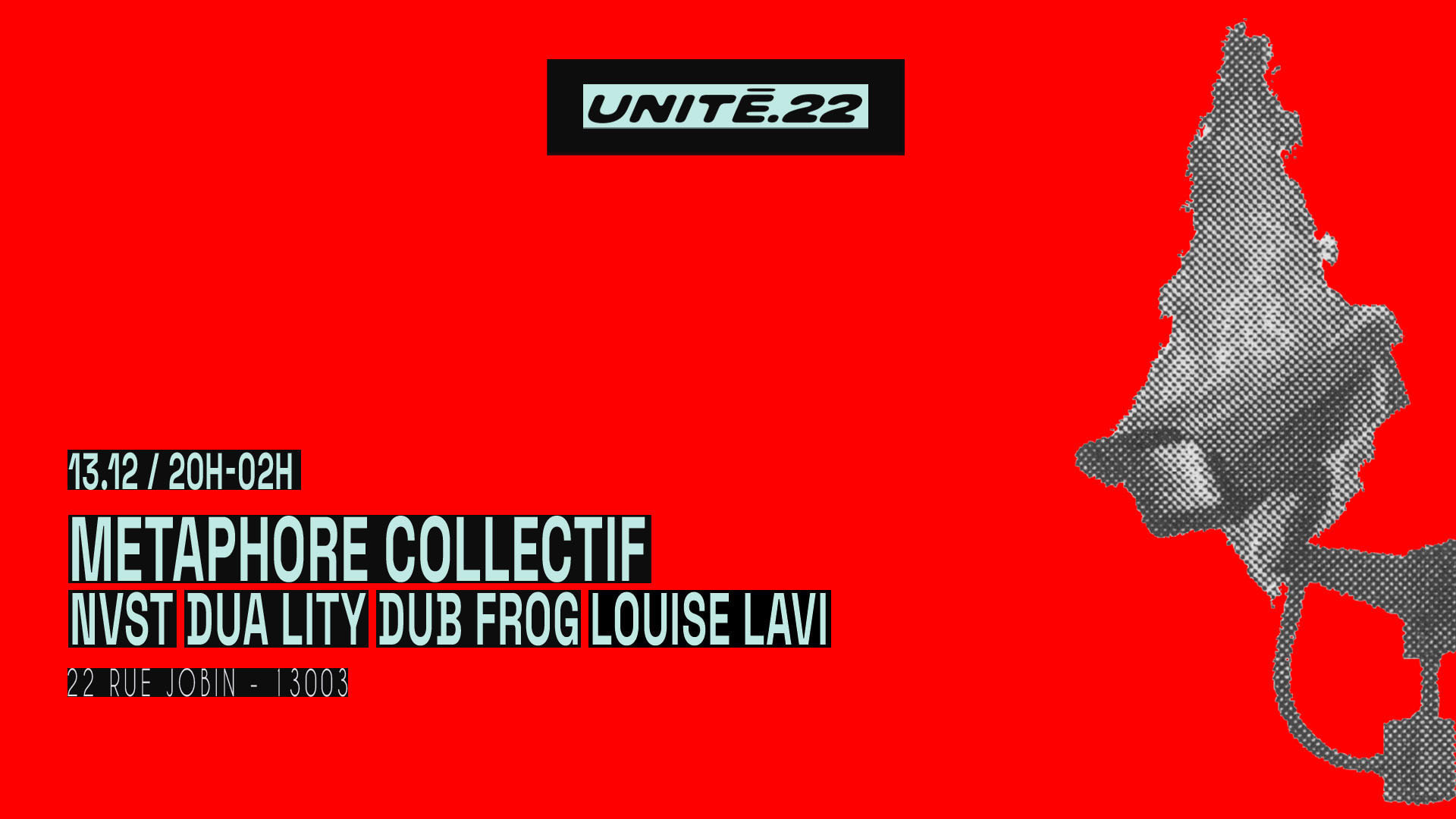 Unite.22 Invite : Metaphore Collectif Cover