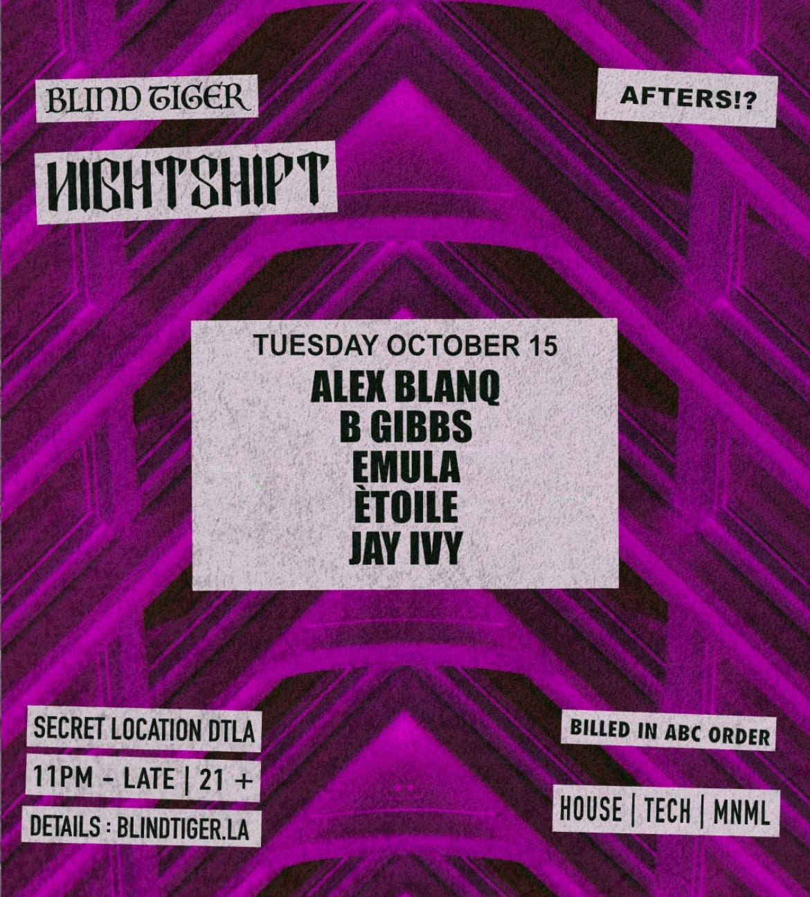 Nightshift Afterhours Cover