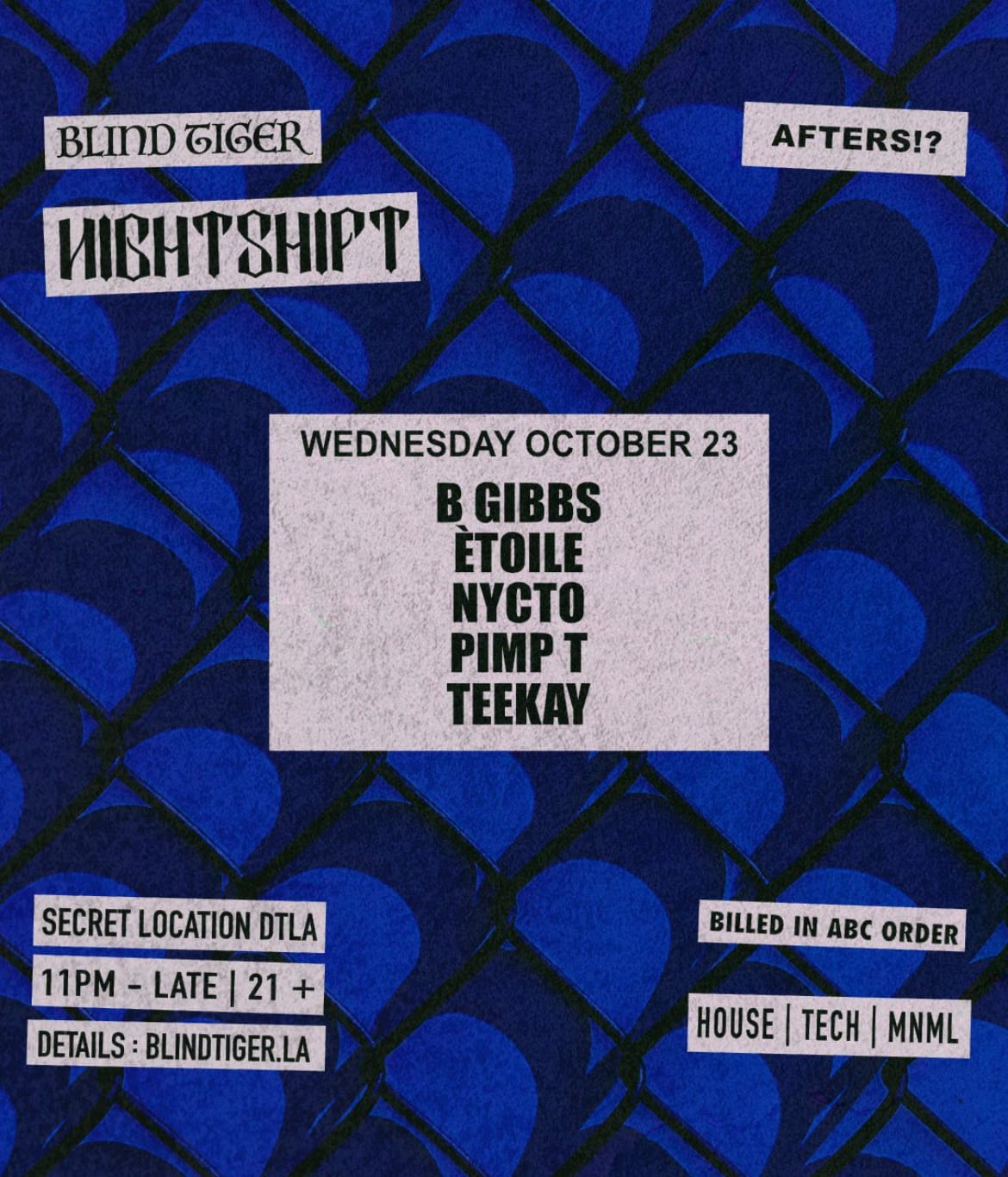 Nightshift Afterhours Cover