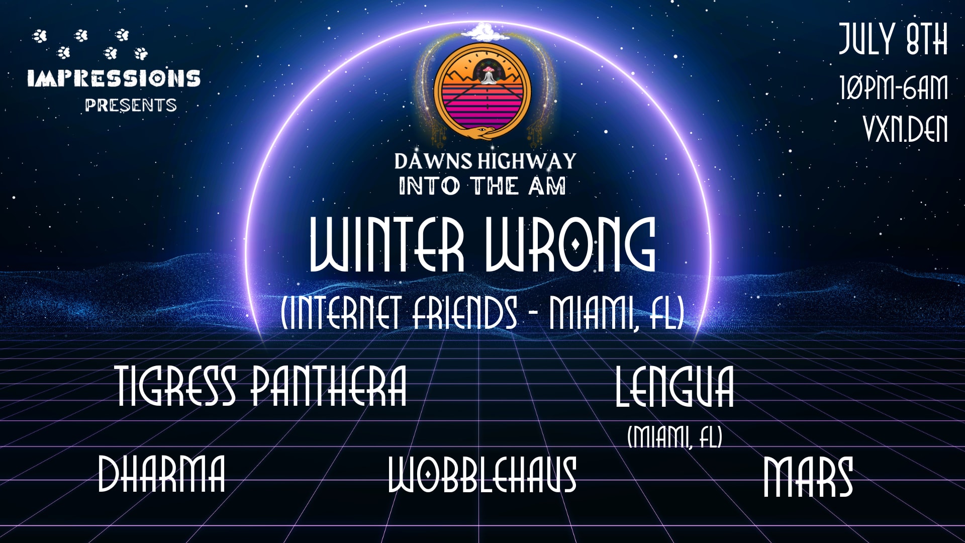 Dawn's Highway Into The Am- Feat. Winter Wrong Cover