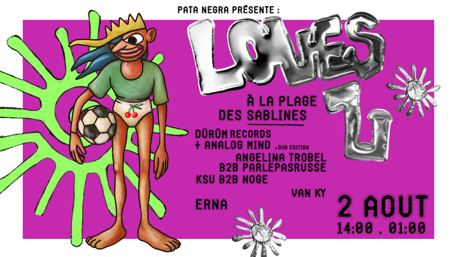 Pata Negra Presente : Loves U / Open-Air À La Plage Cover