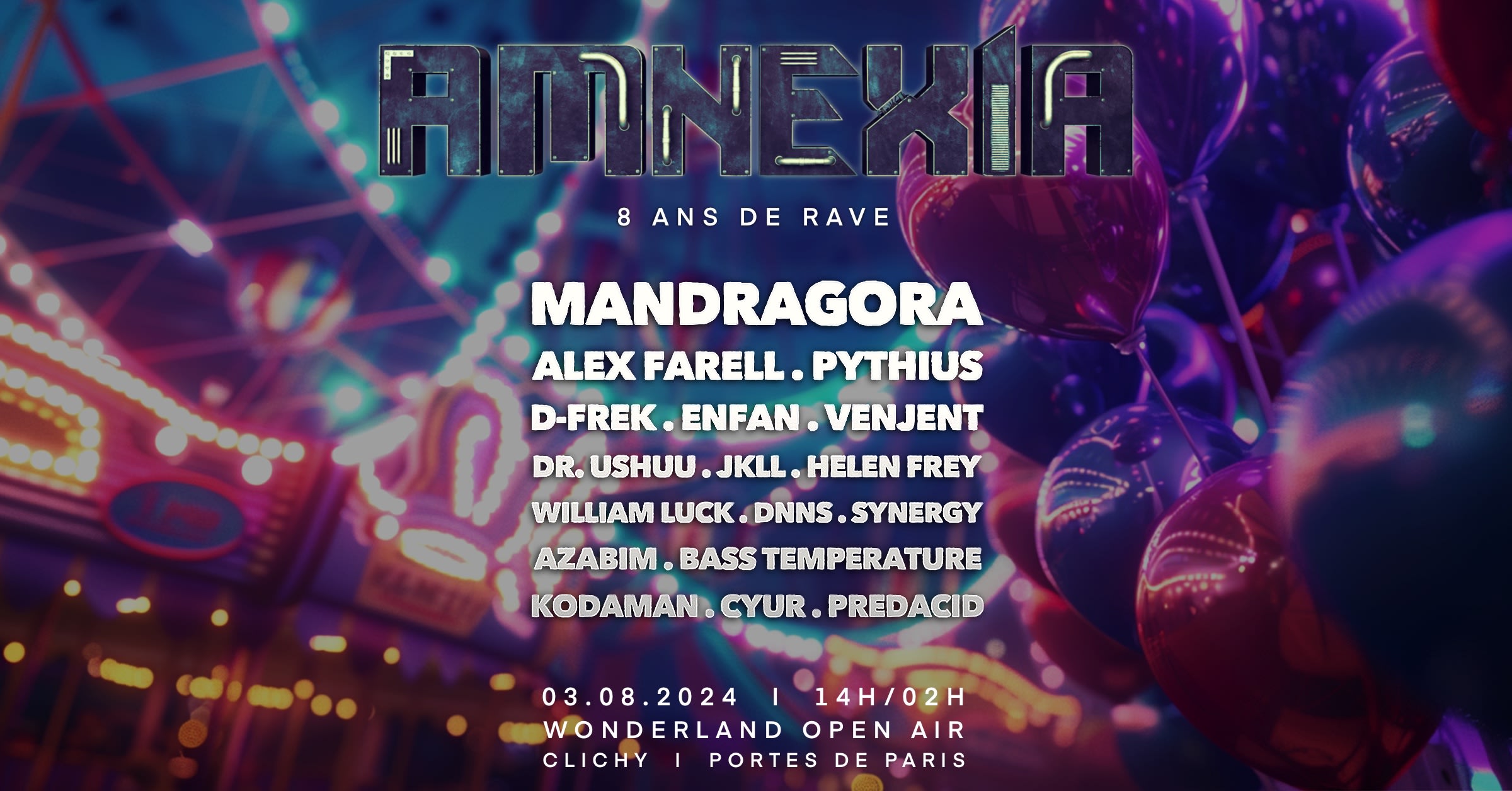 Amnexia Fête Ses 8 Ans De Rave Cover