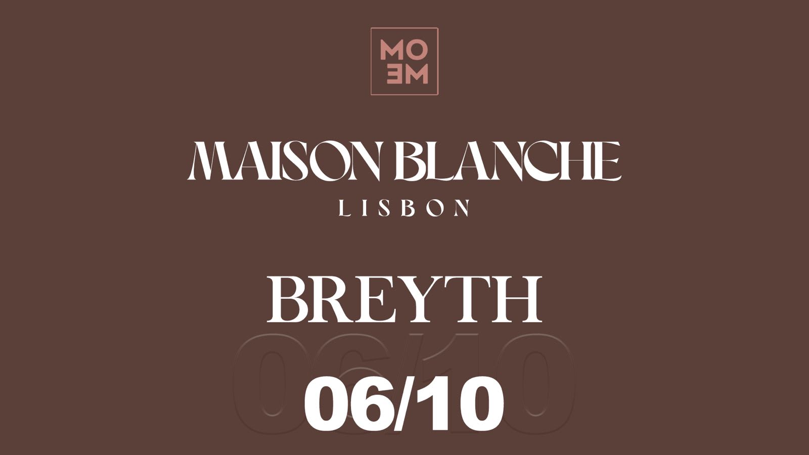 Maison Blanche X Mome Convida : Breyth Cover