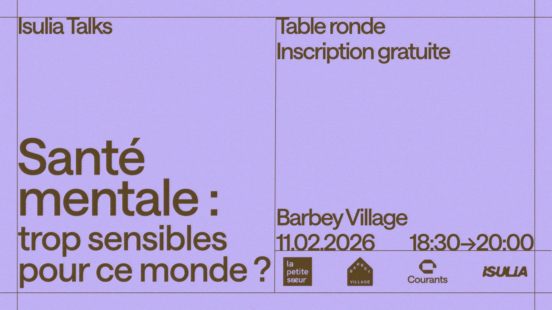 Isulia Talk ~ Santé Mentale : Trop Sensibles Pour Ce Monde ? Cover