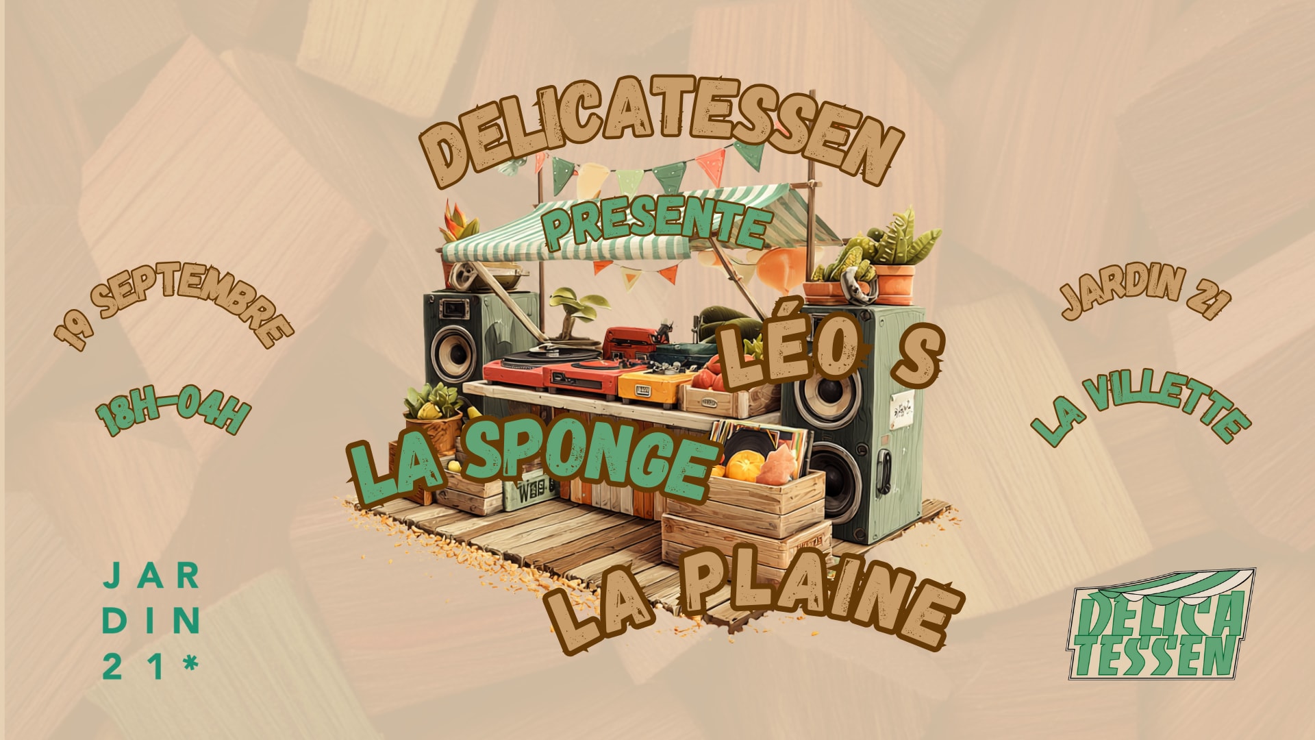 Delicatessen X Jardin21 - Open Air Cover