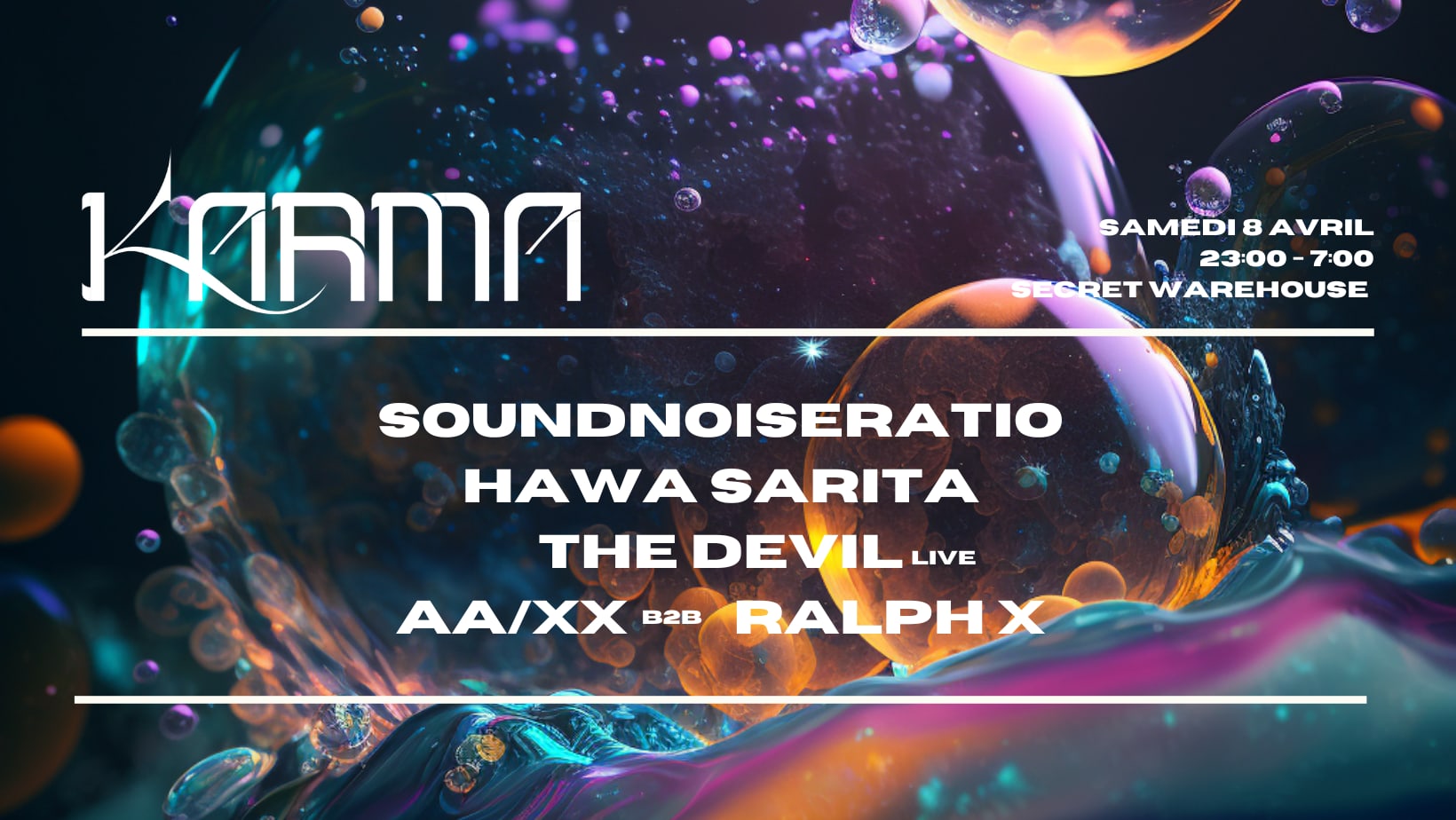 Karma #4 / Hawa Sarita, Soundnoiseratio, The Devil (Live).. Cover