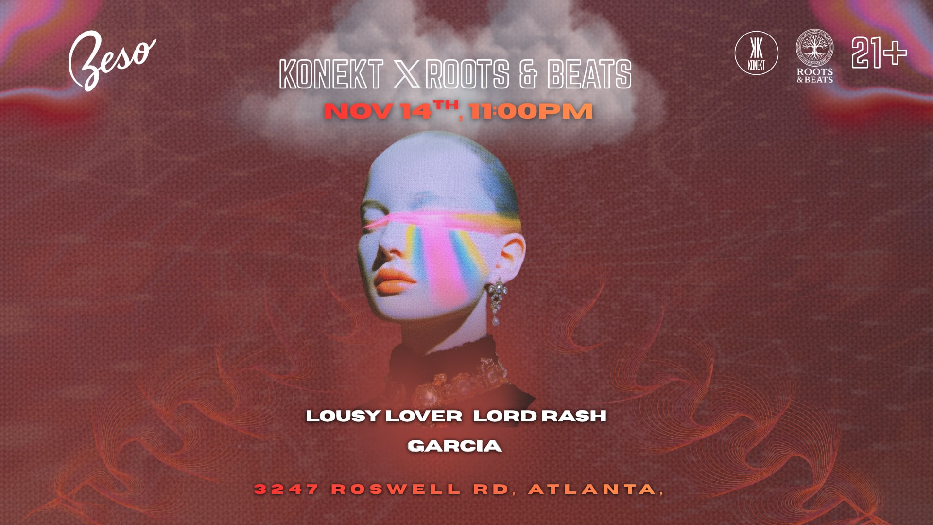 Konekt Roots & Beats @ Beso Ft. Lousy Lover B2b Lord Rash Cover