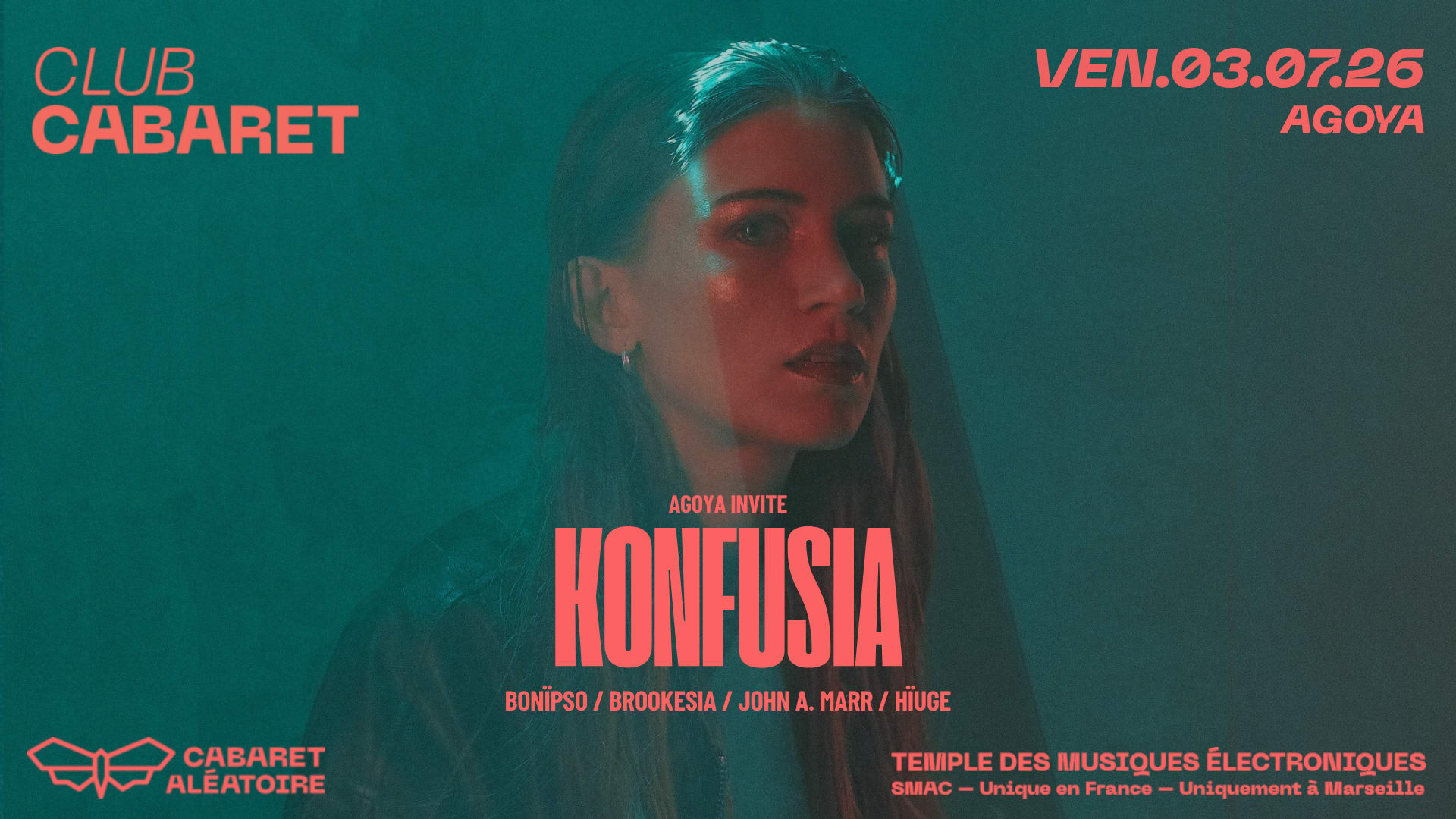 03/07 | Club Cabaret : Agoya Invite Konfusia Cover