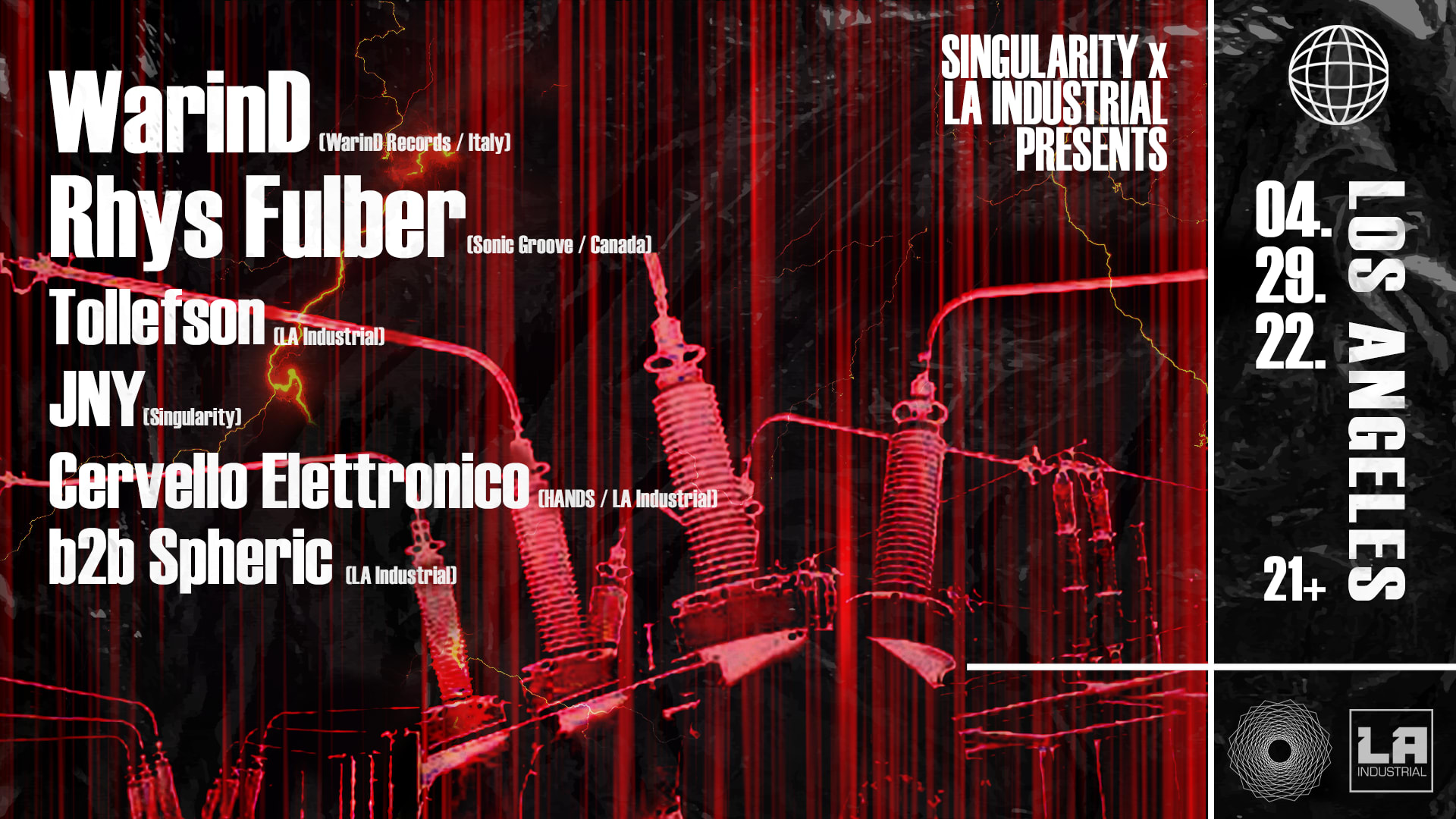 Singularity X La Industrial Pres. Warind & Rhys Fulber Cover