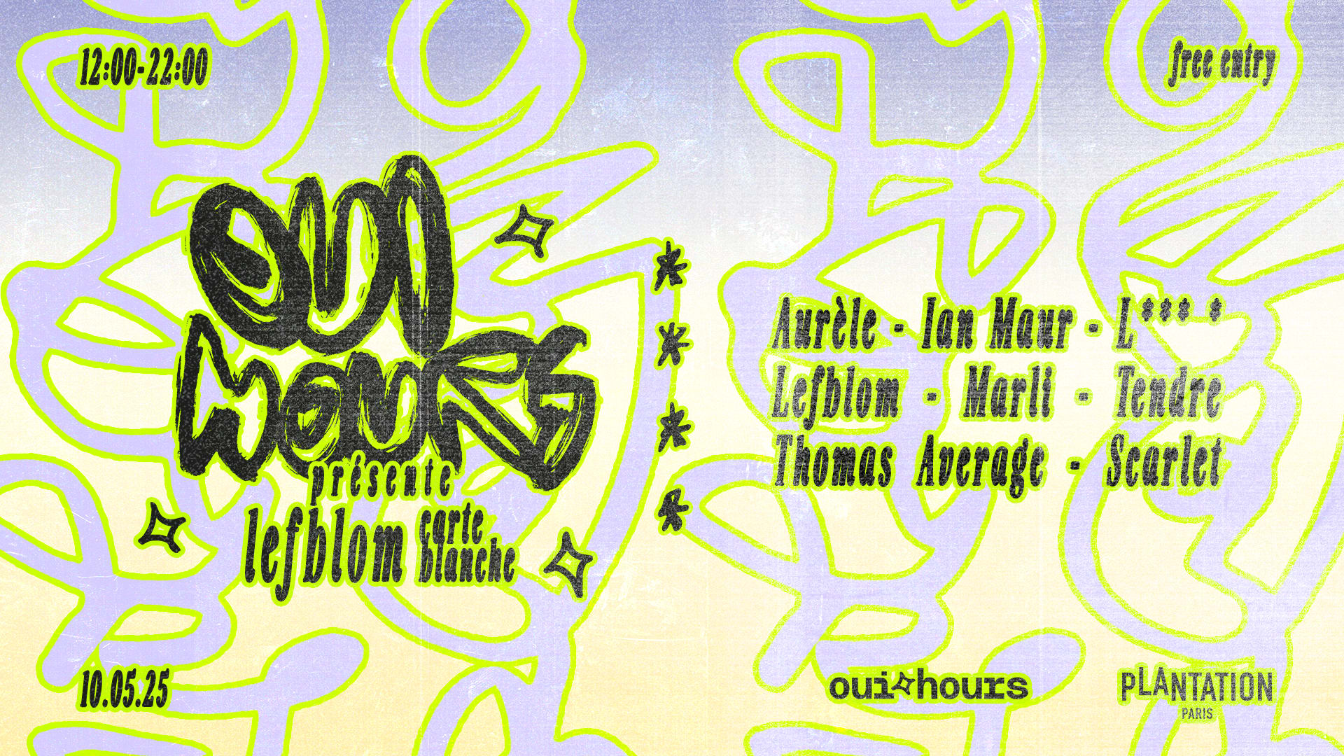 Reporté - Oui Hours Présente: Lefblom Carte Blanche Cover