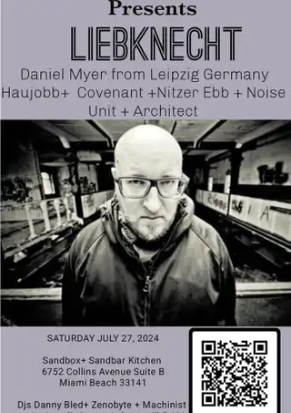 Liebknecht-Daniel Myer Member Of Nitzer Ebb,Haujobb,Covenant Cover