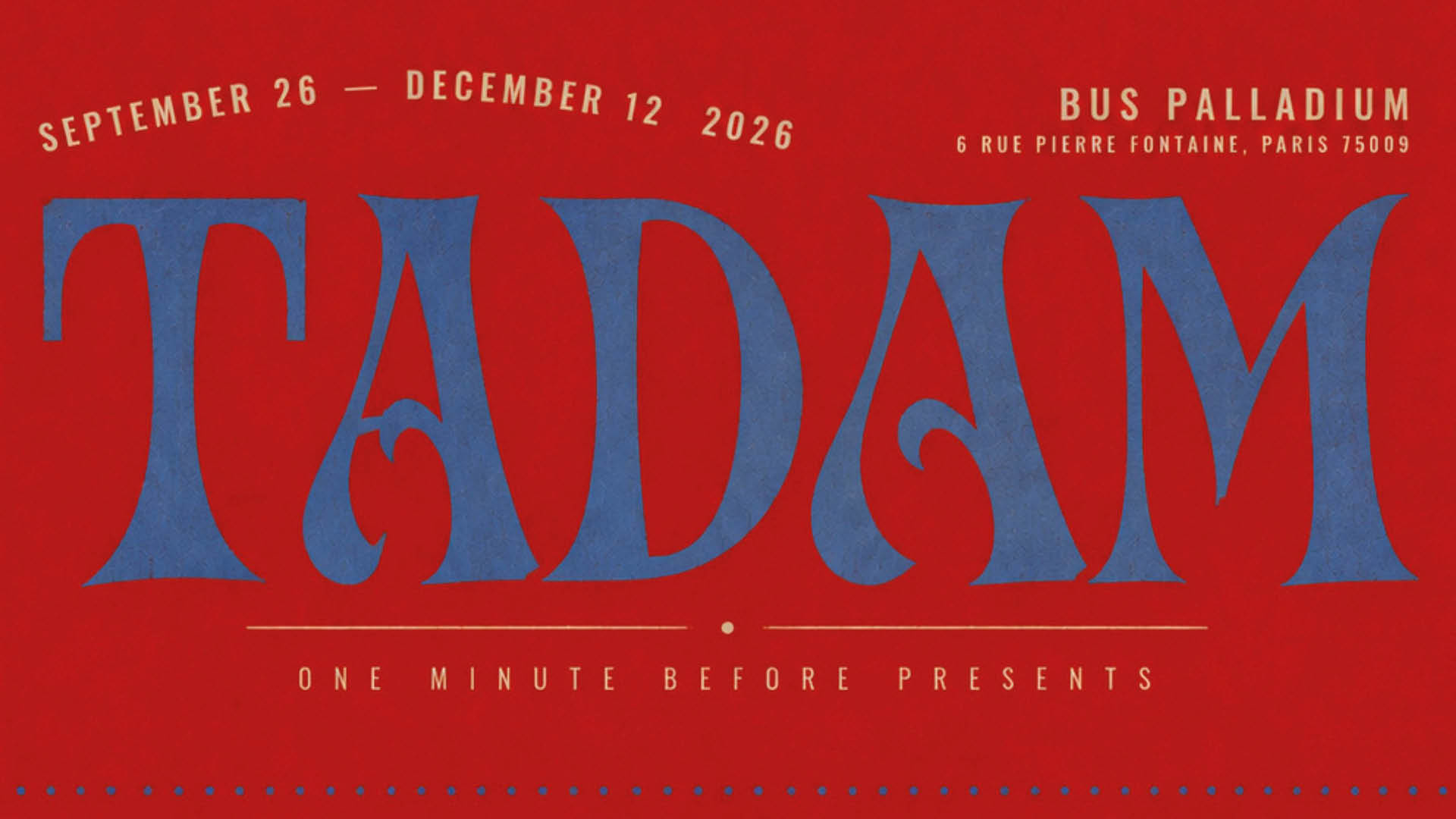 Tadam Par One Minute Before Cover