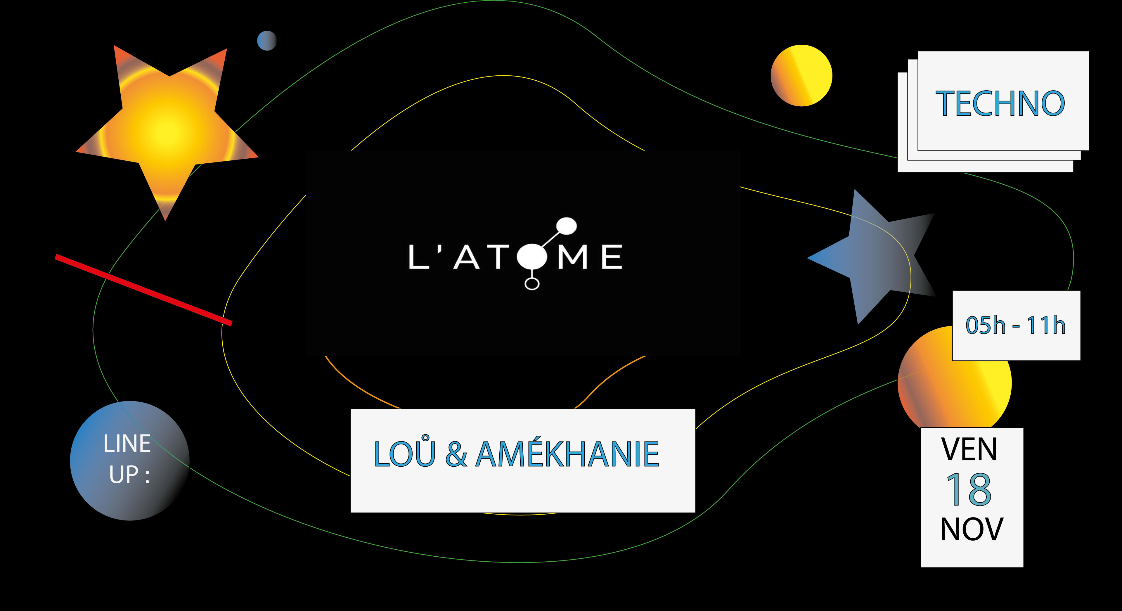 After Techno L'atome Friday Session W/ Loů & Amékhanie Cover
