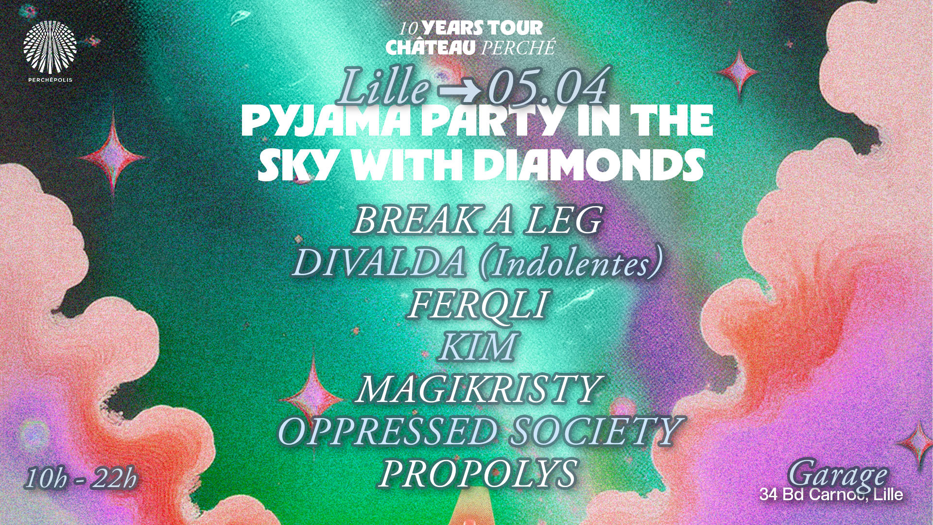 10 Years Tour: Lille - Pyjama Party In The Sky With Diamonds Cover